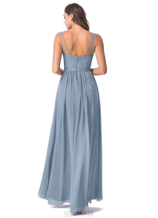 Bailee Floor Length Sleeveless A-Line/Princess V-Neck Natural Waist Bridesmaid Dresses