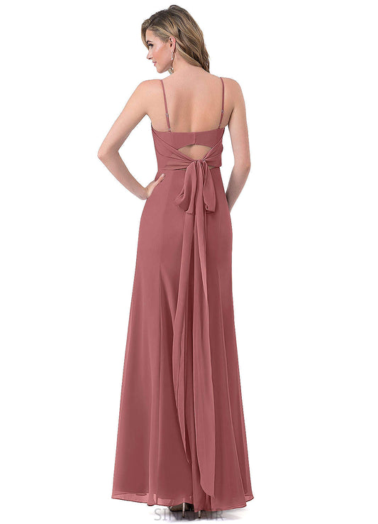 Penelope Sleeveless Natural Waist A-Line/Princess Knee Length Straps Bridesmaid Dresses