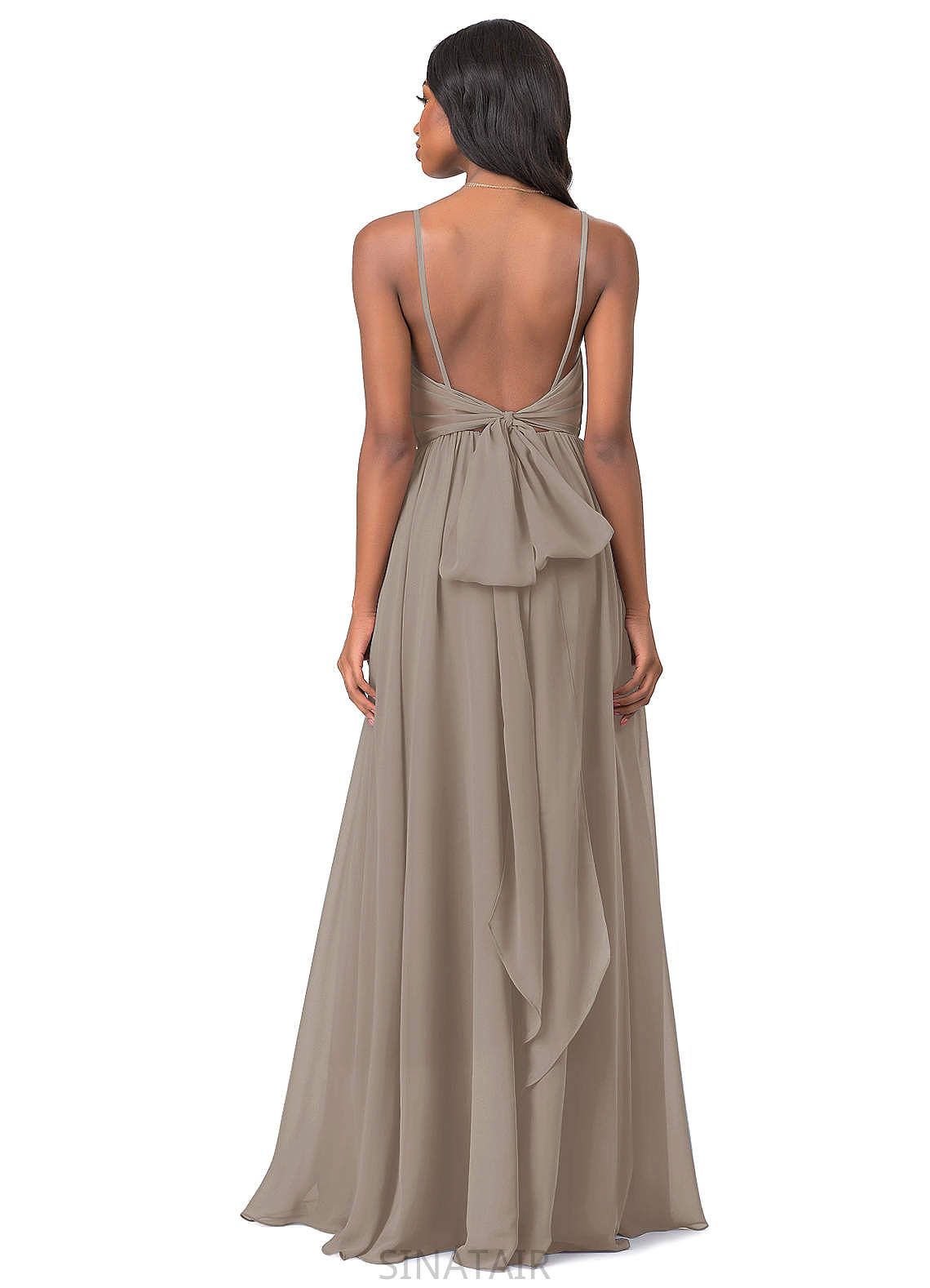 Kaydence Floor Length A-Line/Princess V-Neck Natural Waist Sleeveless Bridesmaid Dresses