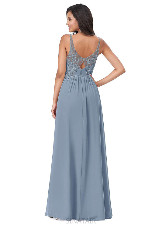 Leila A-Line/Princess Short/Mini Natural Waist Scoop Sleeveless Bridesmaid Dresses