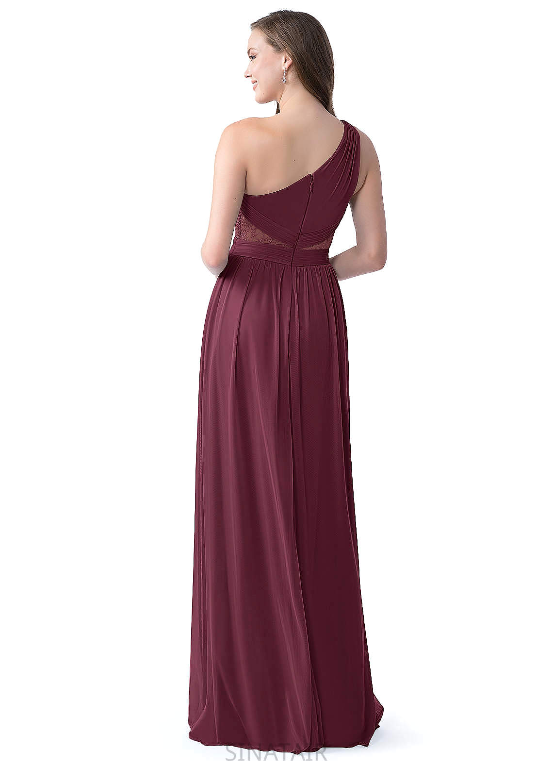 Catalina Natural Waist Floor Length Sleeveless V-Neck A-Line/Princess Bridesmaid Dresses