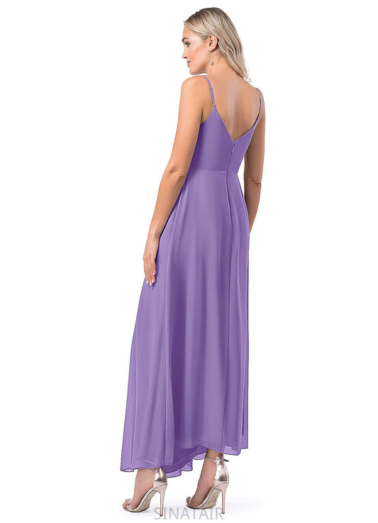 Lorena Sleeveless Empire Waist A-Line/Princess Floor Length V-Neck Bridesmaid Dresses