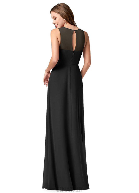 Scarlett Floor Length V-Neck A-Line/Princess Natural Waist Sleeveless Bridesmaid Dresses