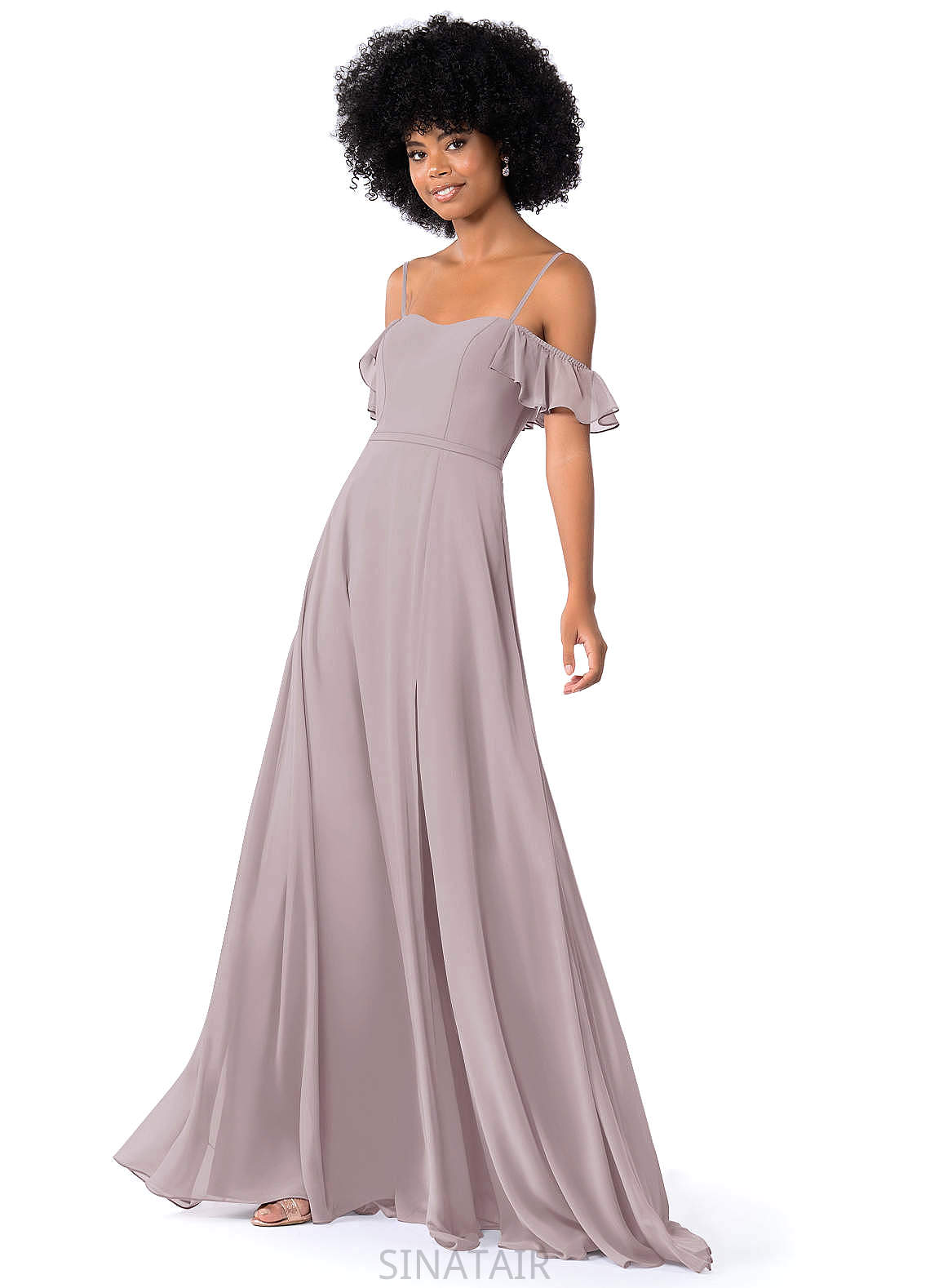 Mallory Natural Waist Floor Length Sleeveless A-Line/Princess Bridesmaid Dresses