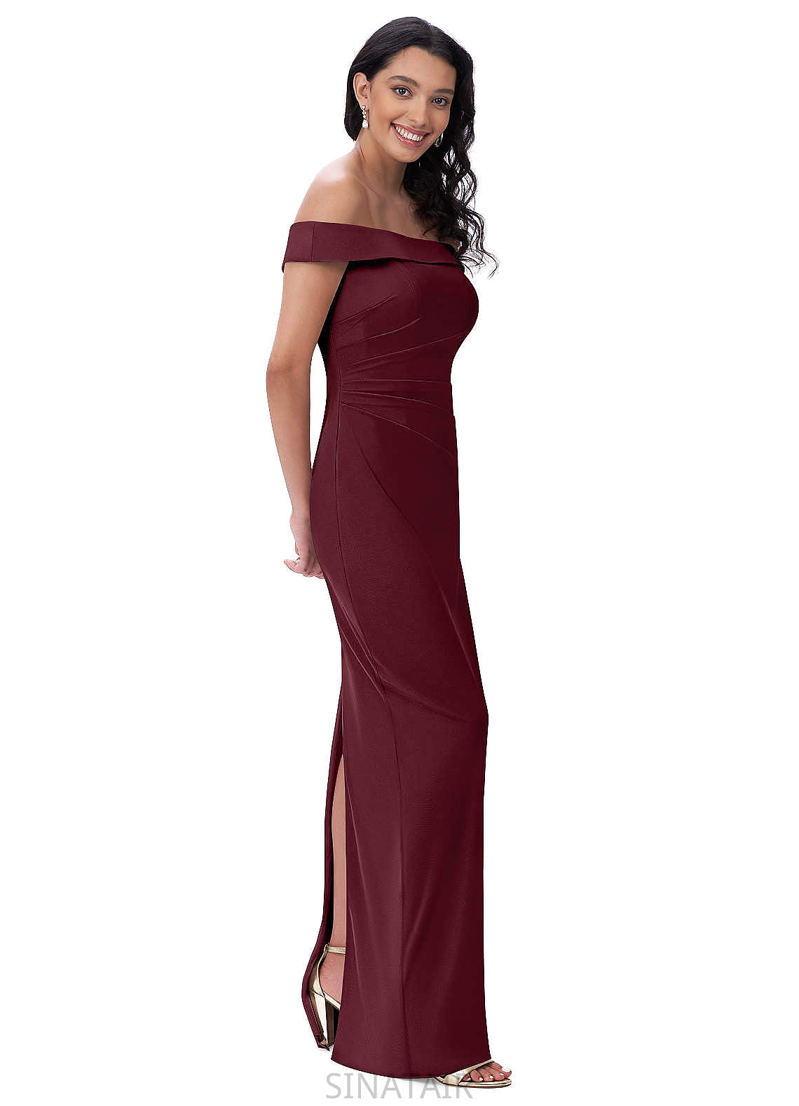 Meredith Straps Floor Length A-Line/Princess Sleeveless Natural Waist Bridesmaid Dresses