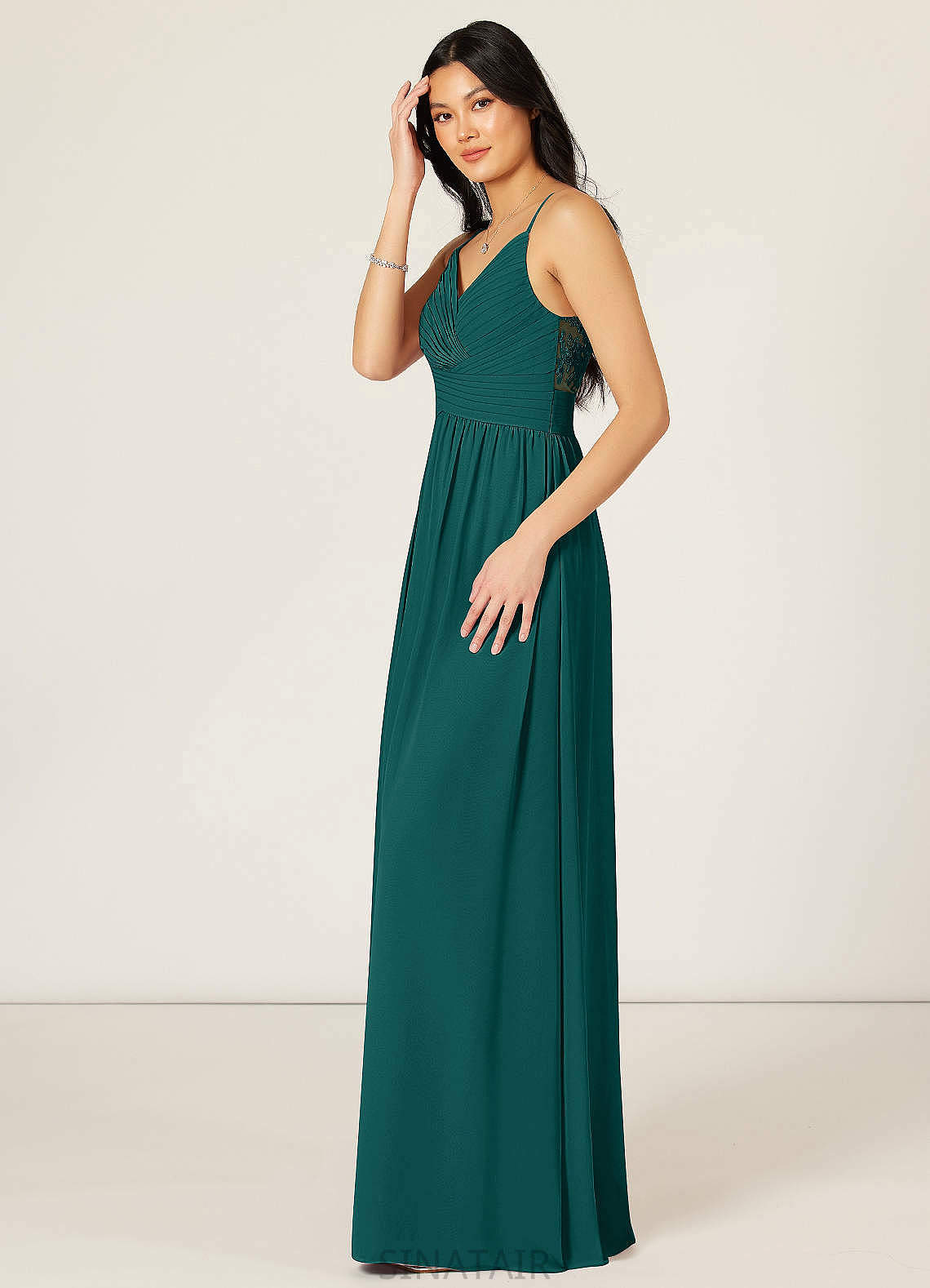 Harper Floor Length Scoop Sleeveless Trumpet/Mermaid Natural Waist Bridesmaid Dresses