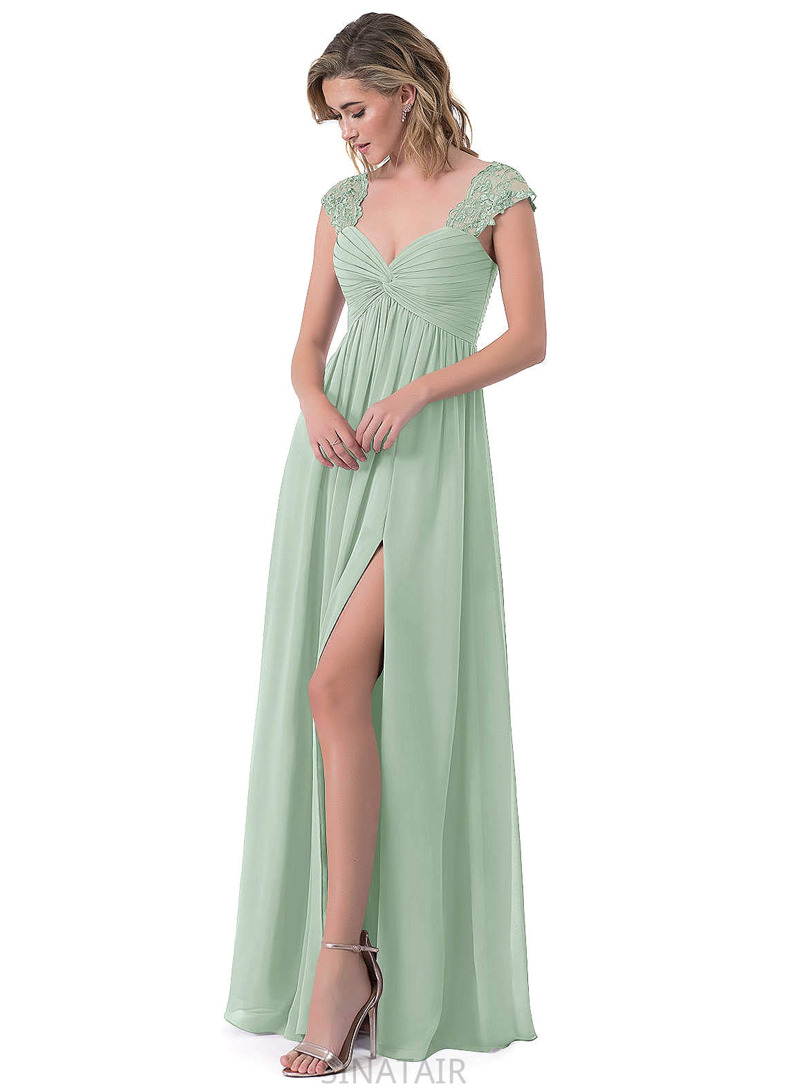 Summer Floor Length A-Line/Princess Natural Waist Sleeveless Bridesmaid Dresses