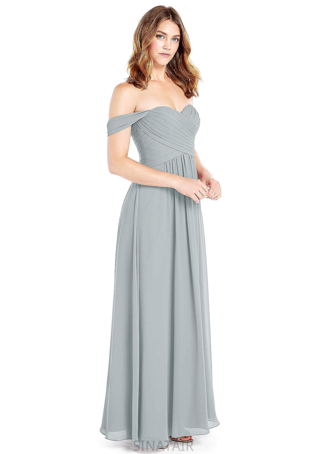 Dominique Velvet Sleeveless Floor Length One Shoulder Trumpet/Mermaid Natural Waist Bridesmaid Dresses