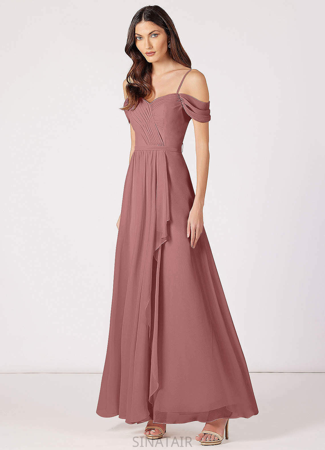 Jan A-Line/Princess Floor Length Sleeveless V-Neck Bridesmaid Dresses