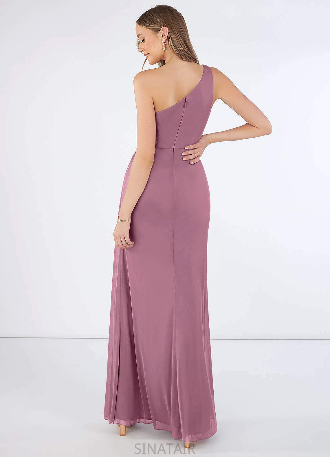 Regan A-Line/Princess Natural Waist Straps Sleeveless Floor Length Bridesmaid Dresses