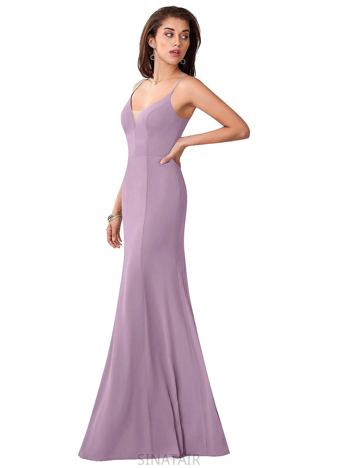 Sadie Floor Length Straps Sleeveless A-Line/Princess Natural Waist Bridesmaid Dresses