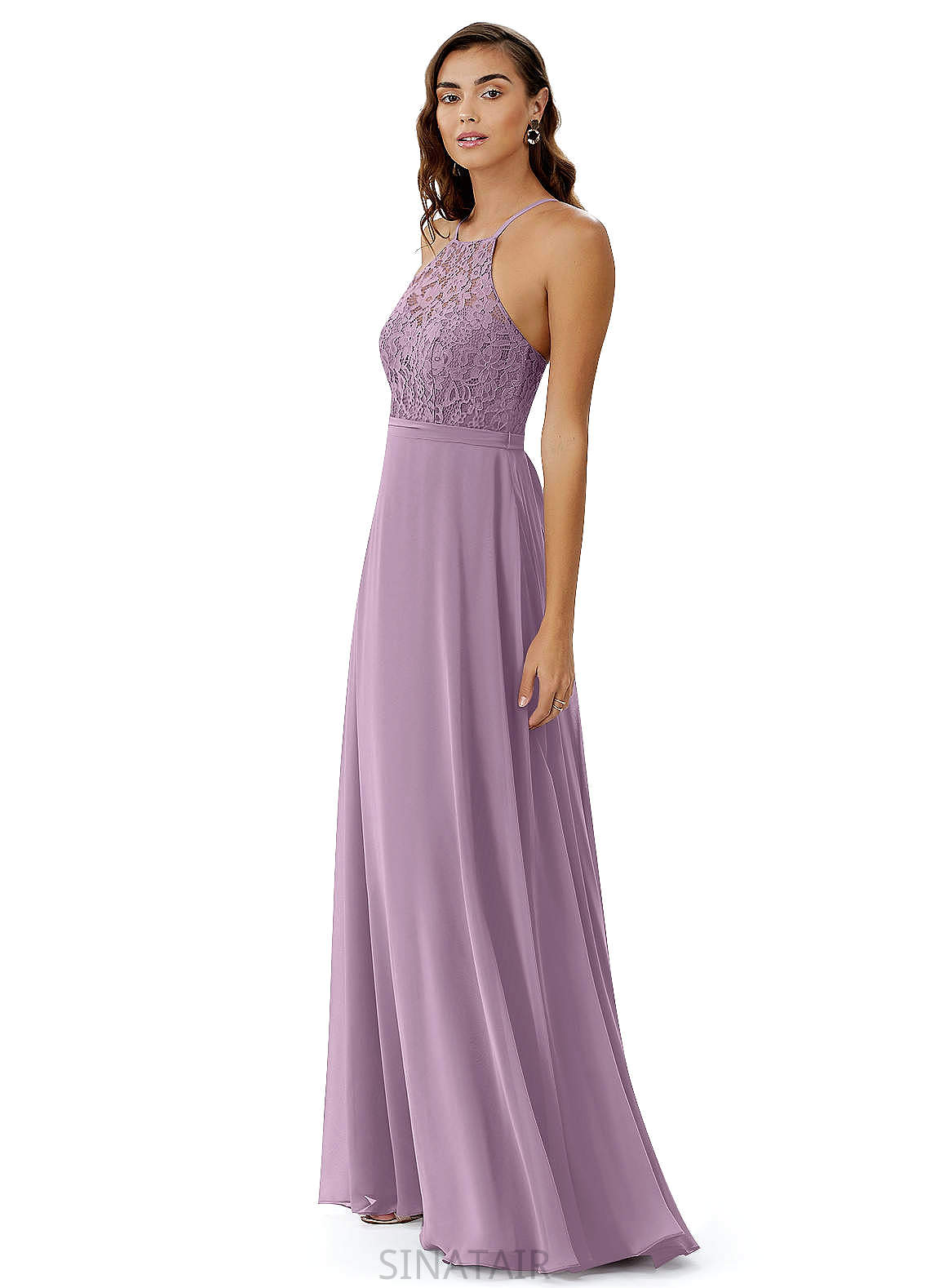 Itzel Spaghetti Staps Natural Waist A-Line/Princess Sleeveless Floor Length Bridesmaid Dresses