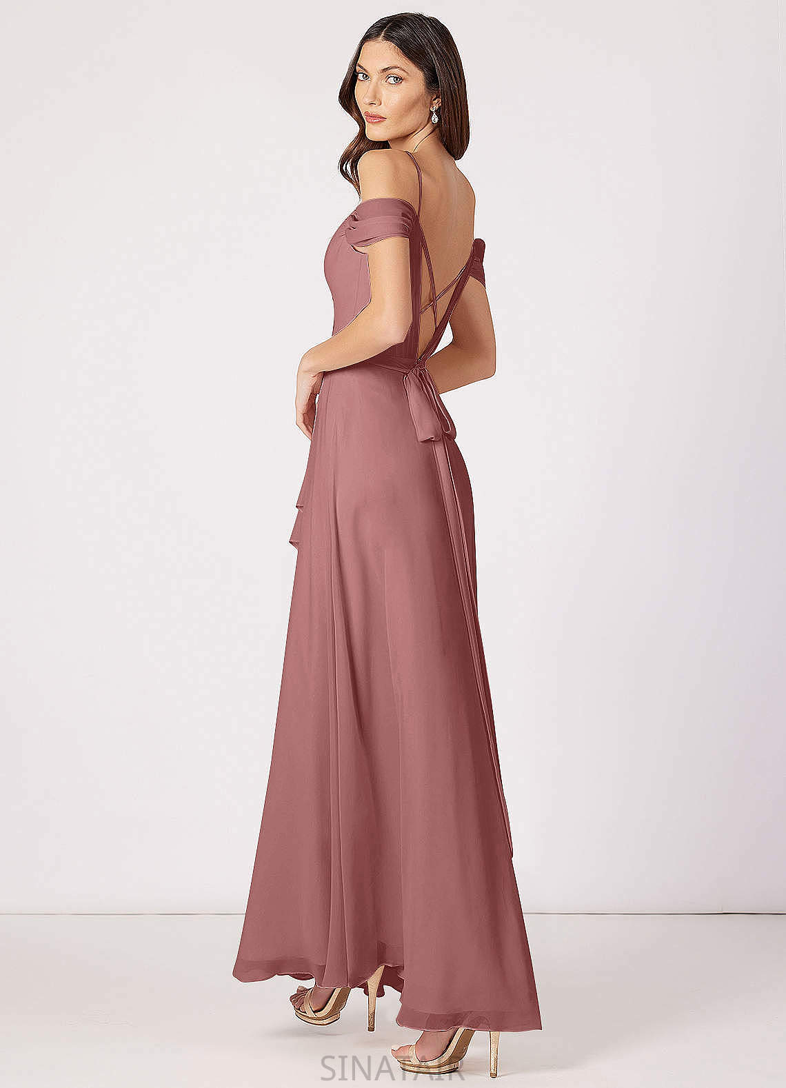 Jan A-Line/Princess Floor Length Sleeveless V-Neck Bridesmaid Dresses