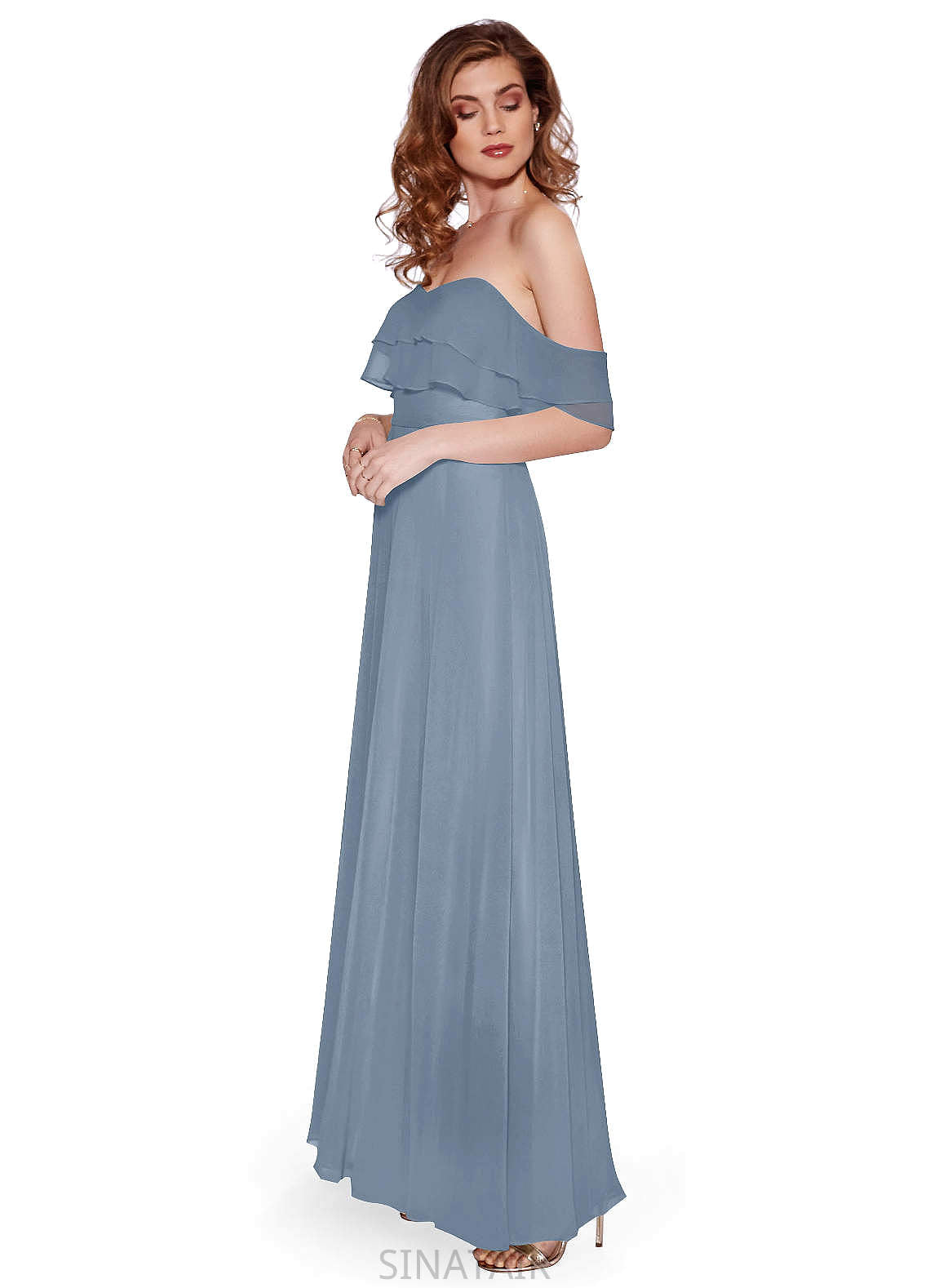 Taliyah V-Neck Sleeveless Knee Length Natural Waist A-Line/Princess Bridesmaid Dresses