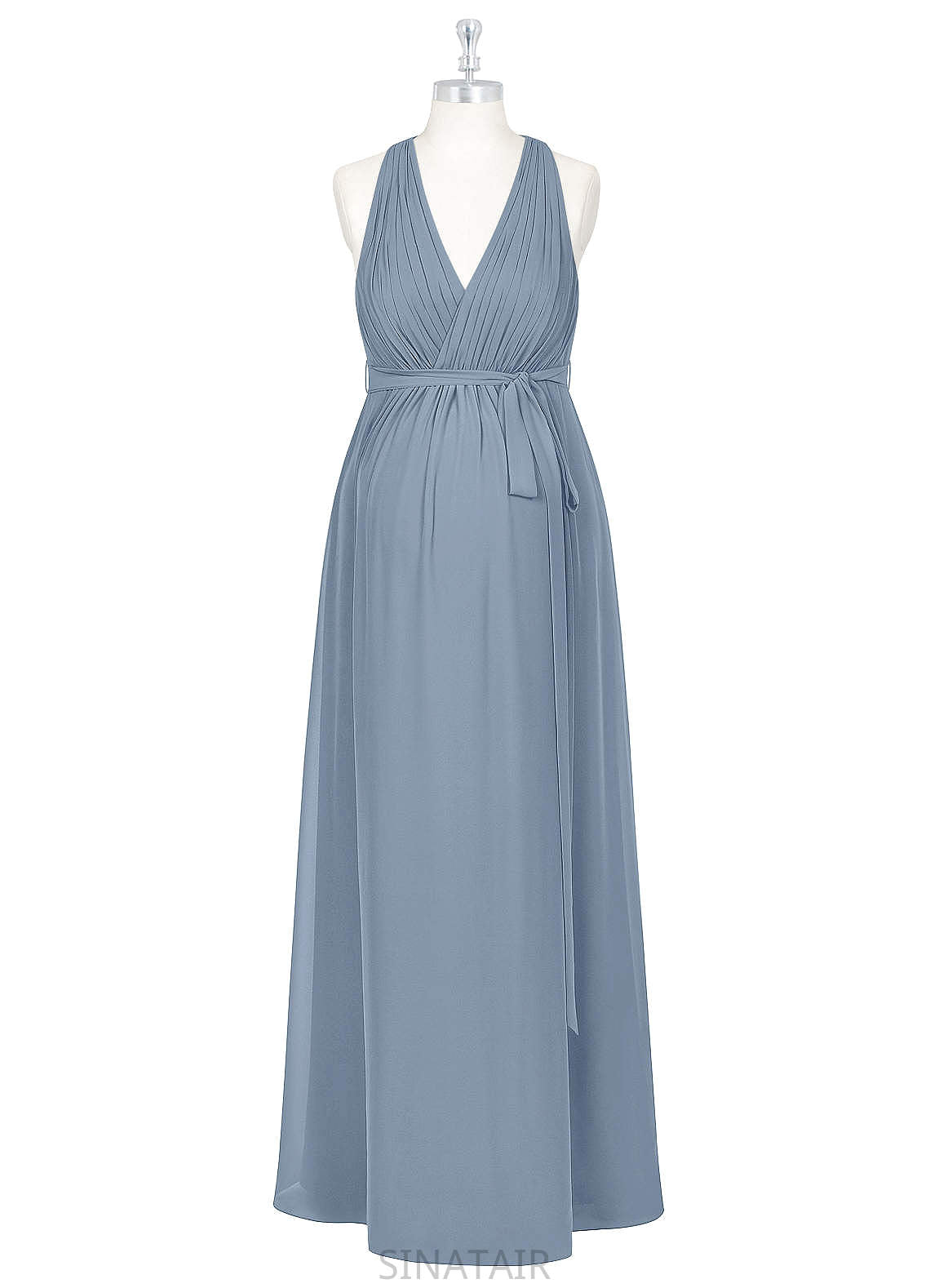 Alaina Natural Waist Sleeveless Floor Length A-Line/Princess Spaghetti Staps Bridesmaid Dresses