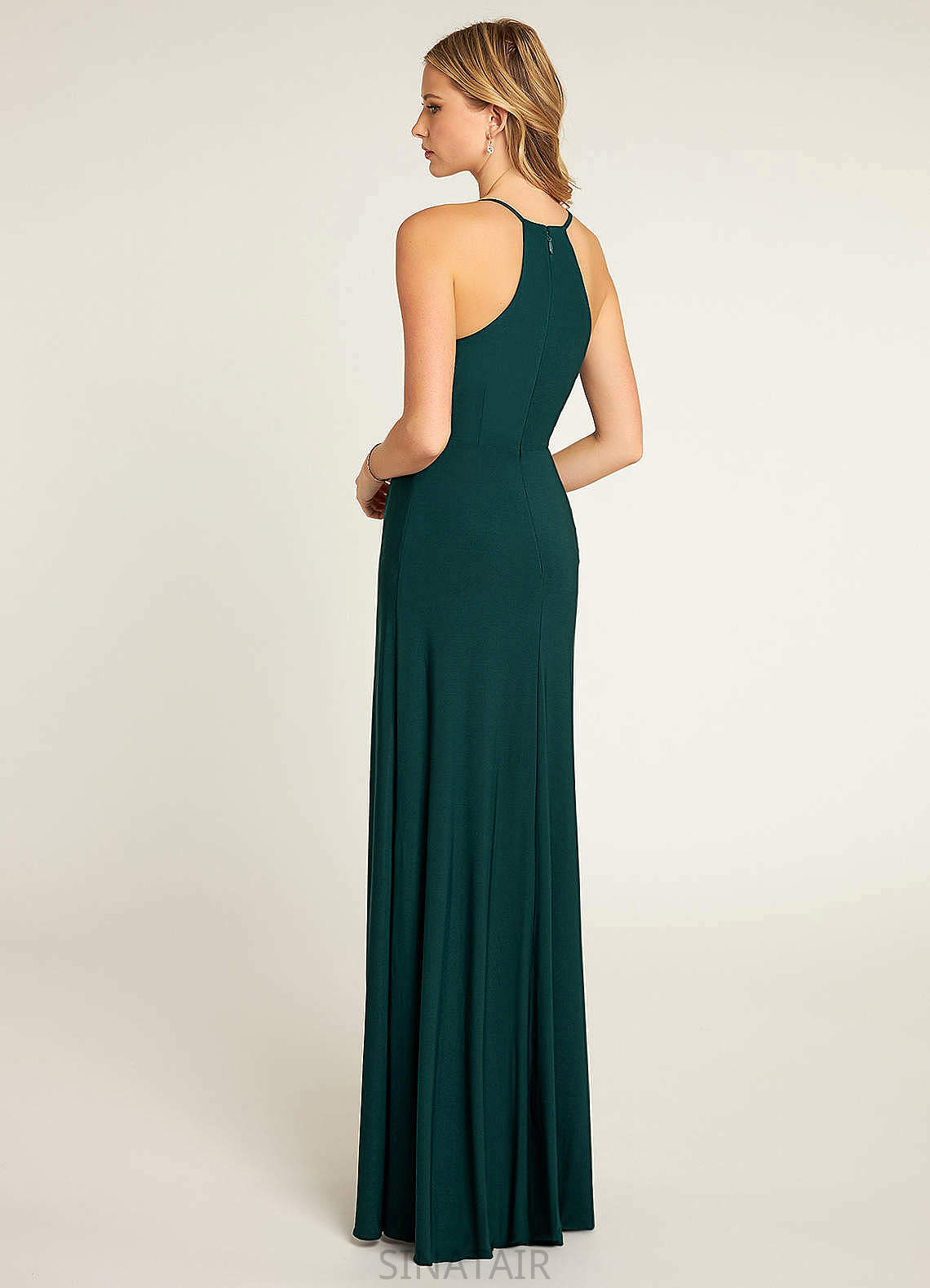 Lorelei Sleeveless Floor Length V-Neck Natural Waist A-Line/Princess Bridesmaid Dresses