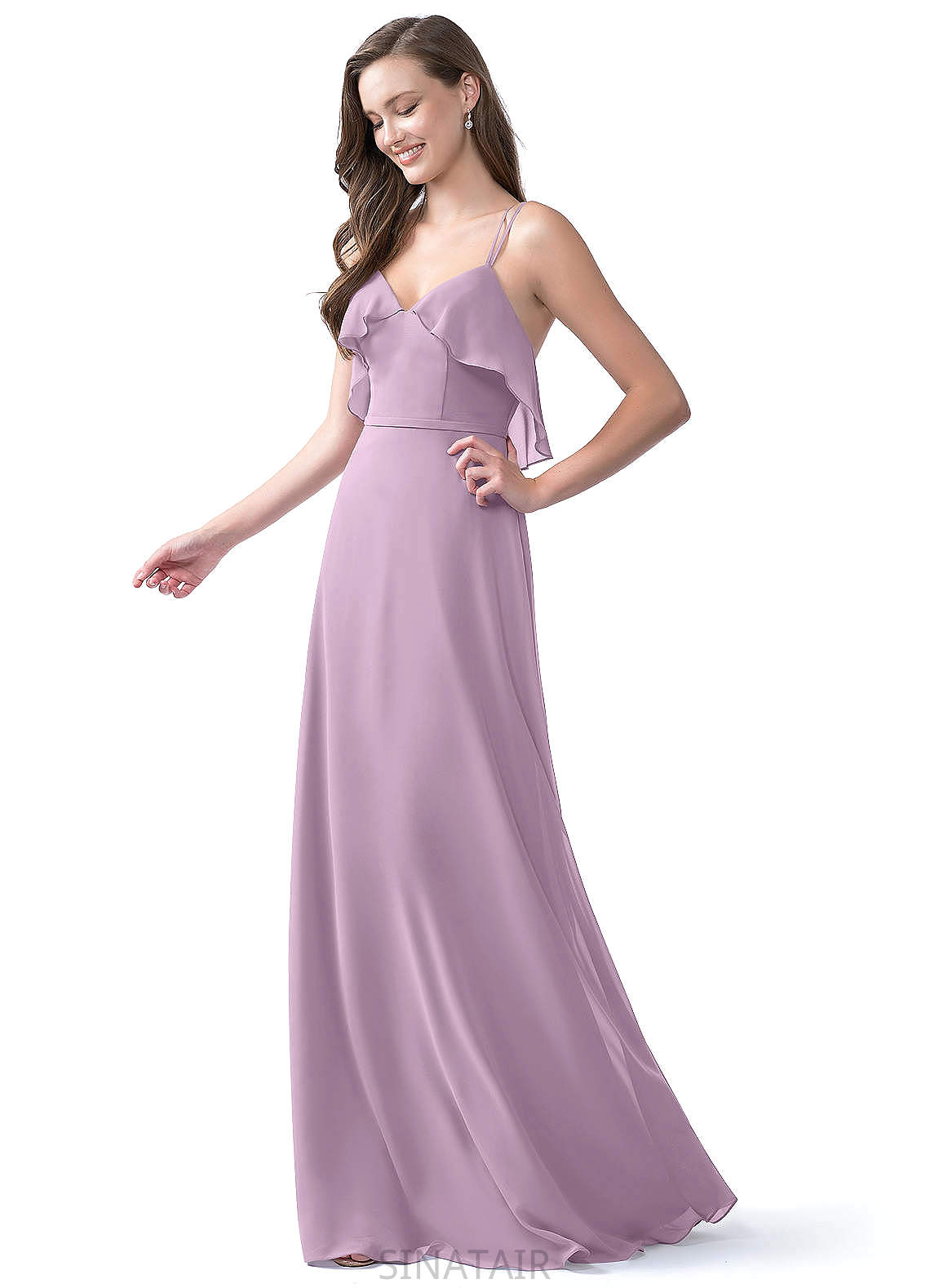 Kenley V-Neck Sleeveless A-Line/Princess Natural Waist Floor Length Bridesmaid Dresses