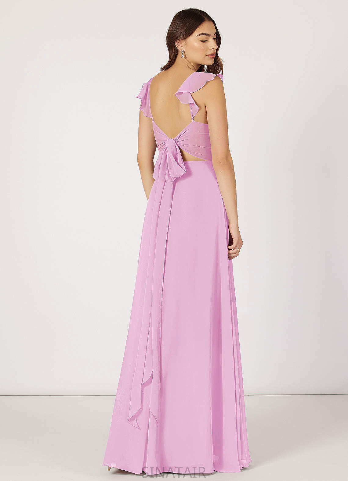 Madilynn A-Line/Princess Sleeveless Empire Waist Floor Length Bridesmaid Dresses