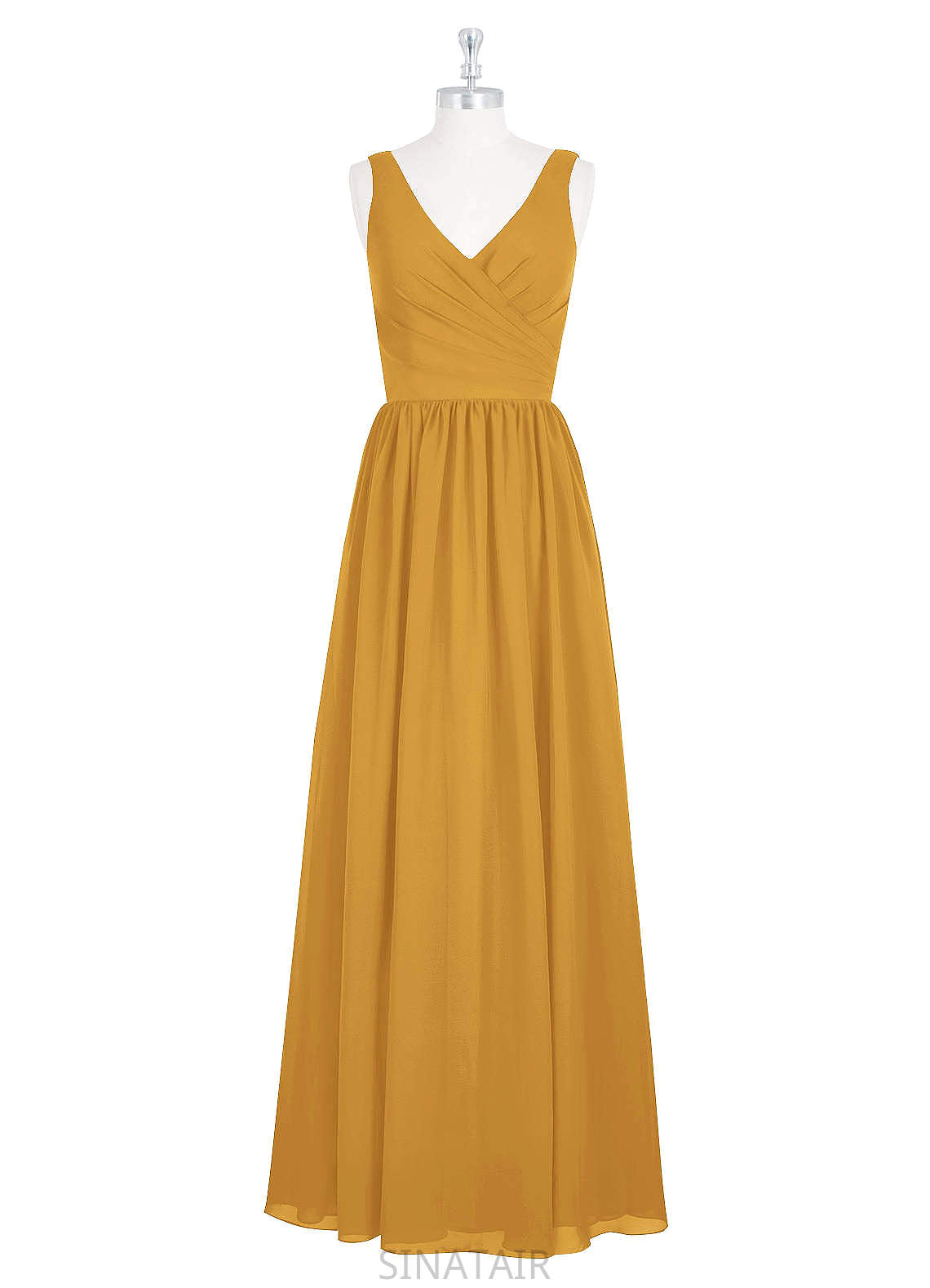 Sasha Sleeveless Natural Waist Spaghetti Staps A-Line/Princess Floor Length Bridesmaid Dresses