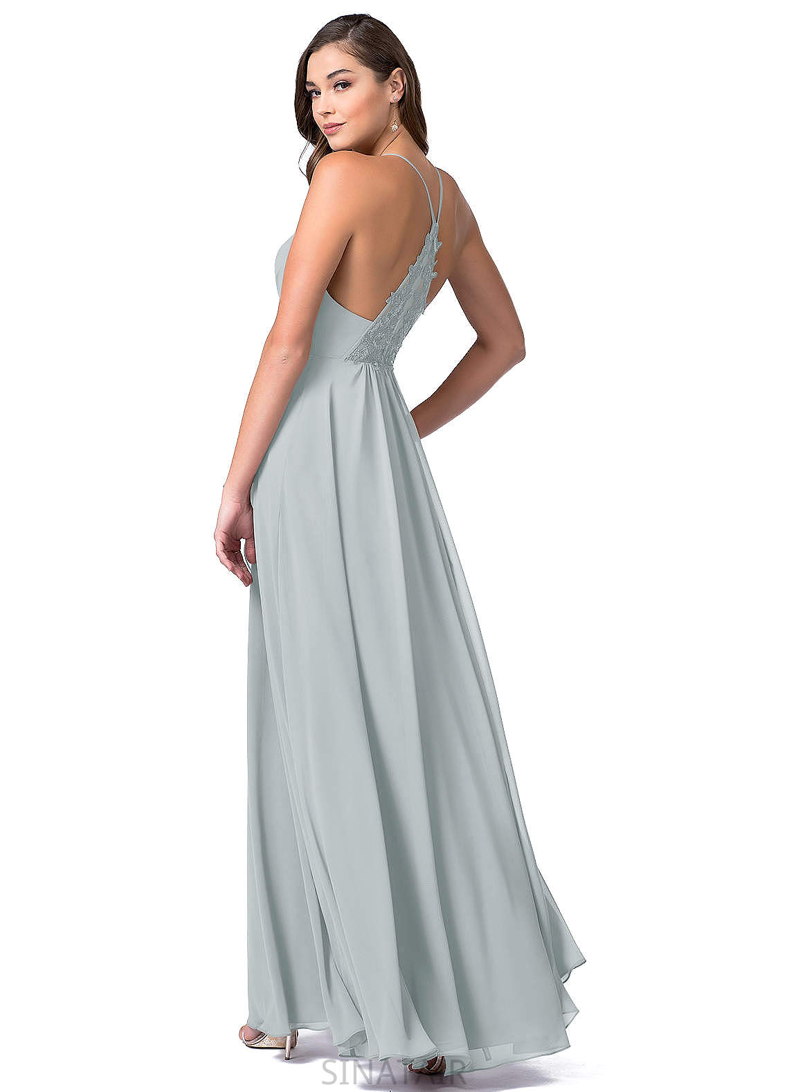 Harper Straps Floor Length A-Line/Princess Natural Waist Sleeveless Bridesmaid Dresses