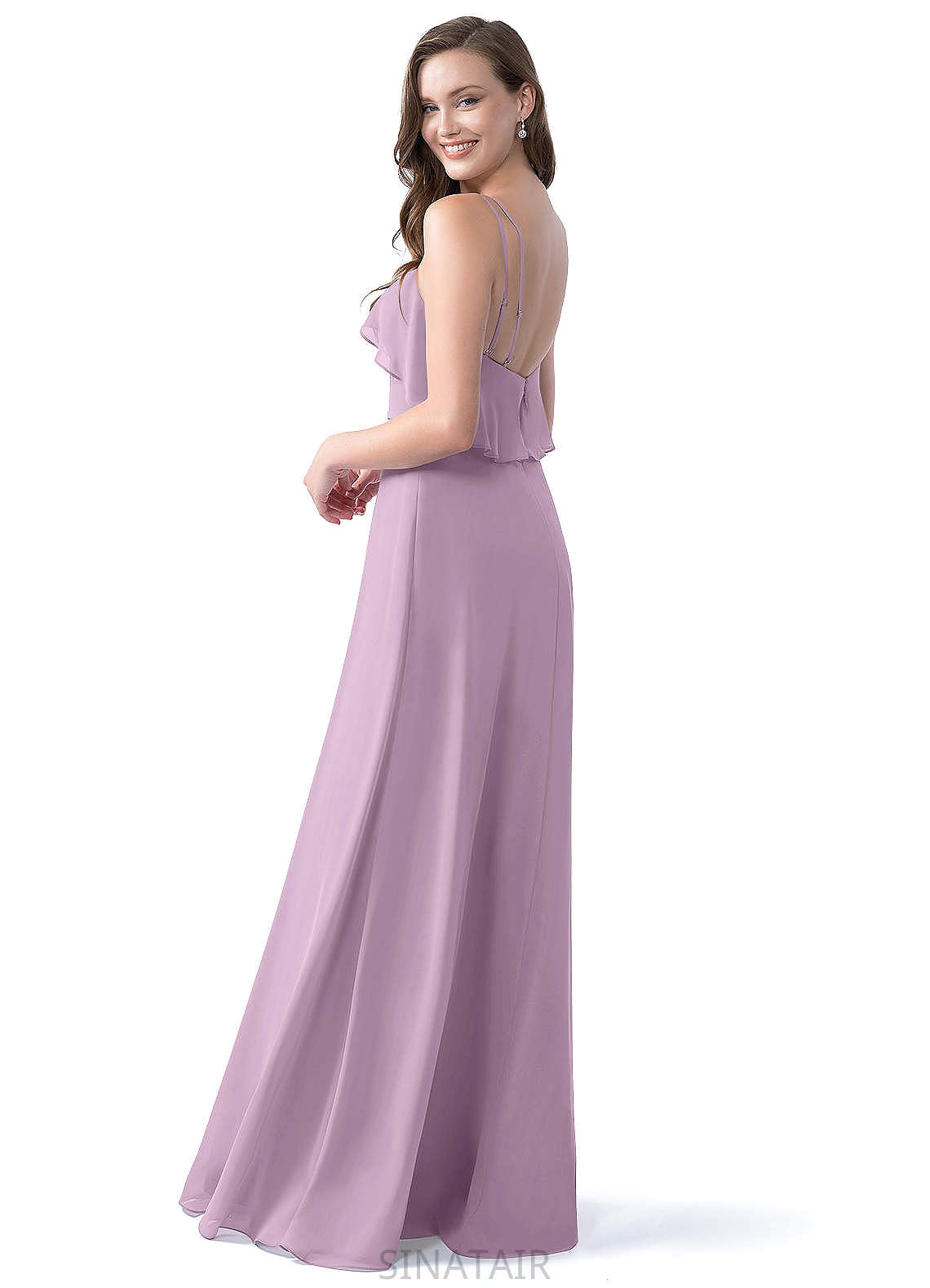 Kenley V-Neck Sleeveless A-Line/Princess Natural Waist Floor Length Bridesmaid Dresses