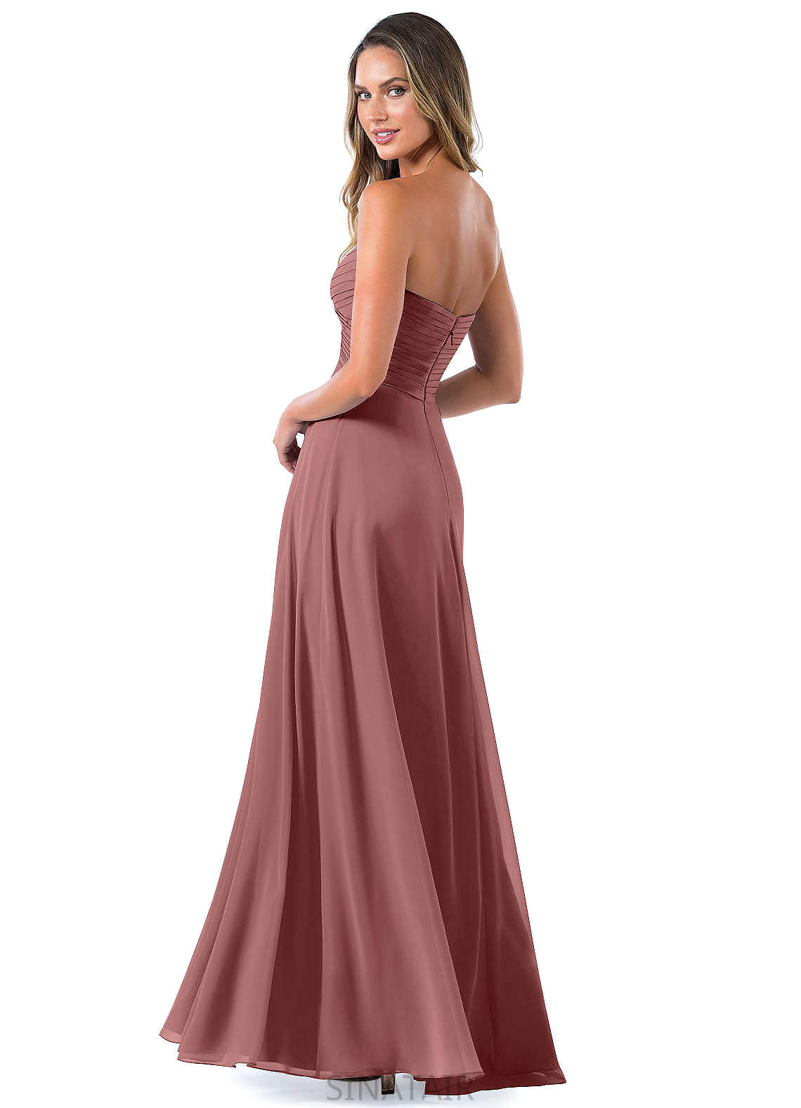 Viv A-Line/Princess V-Neck Sleeveless Natural Waist Floor Length Bridesmaid Dresses