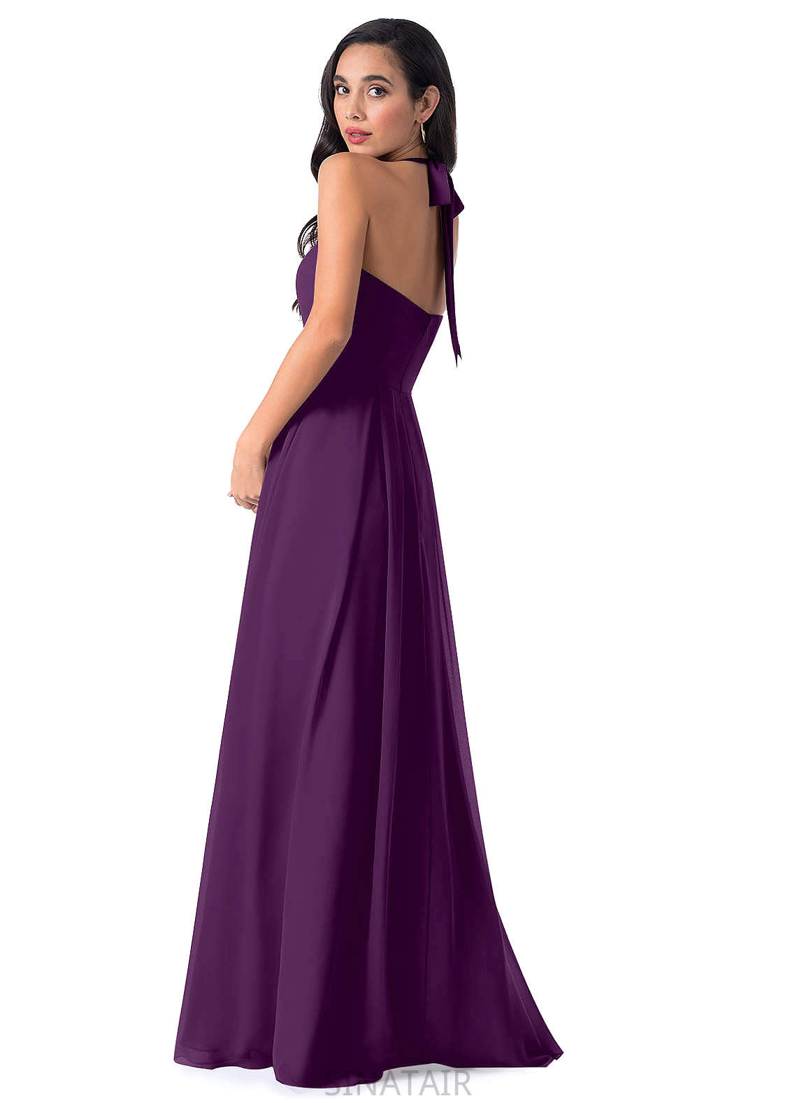 Jimena Natural Waist Sleeveless Floor Length Trumpet/Mermaid Spaghetti Staps Bridesmaid Dresses