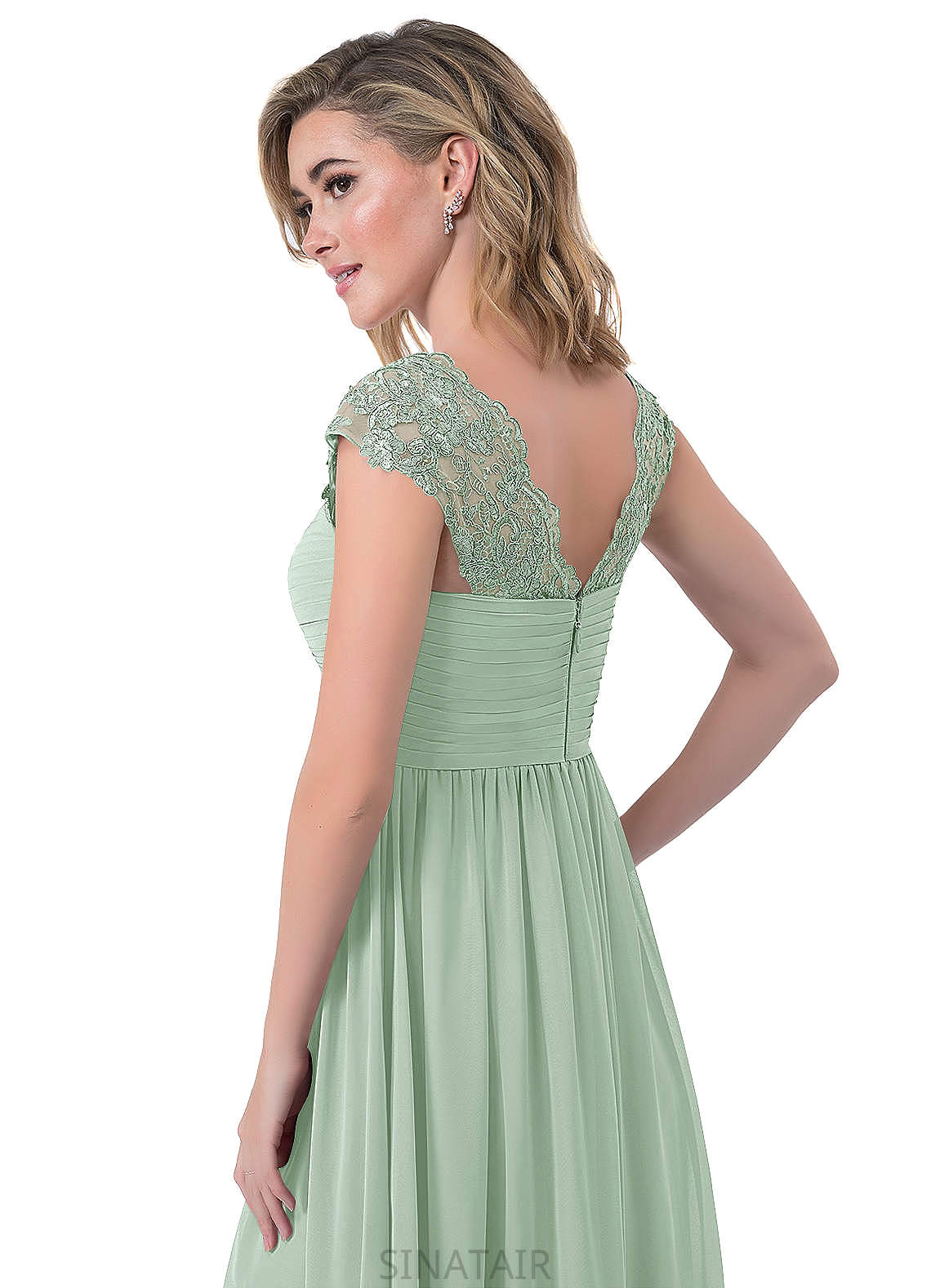 Summer Floor Length A-Line/Princess Natural Waist Sleeveless Bridesmaid Dresses