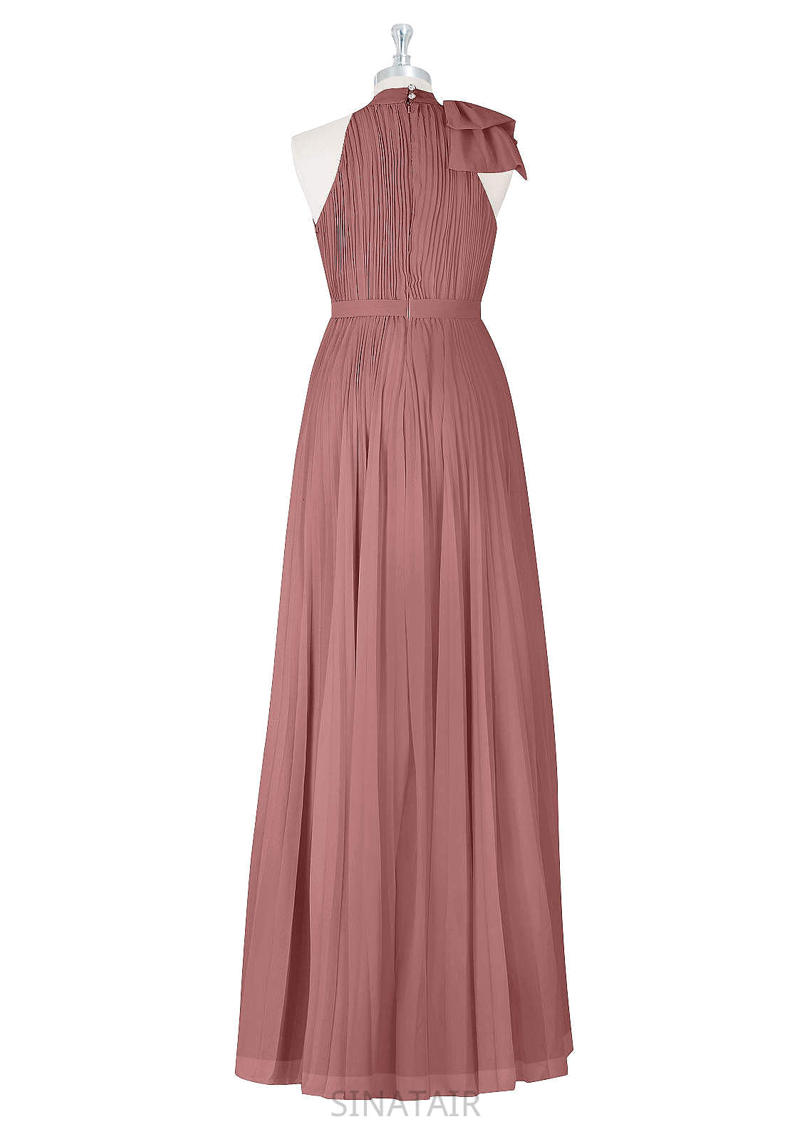 Ruby Floor Length Natural Waist Sleeveless Scoop A-Line/Princess Bridesmaid Dresses