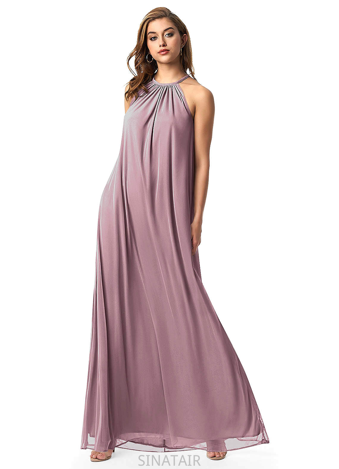 Alexa Natural Waist Sleeveless One Shoulder High Low A-Line/Princess Bridesmaid Dresses