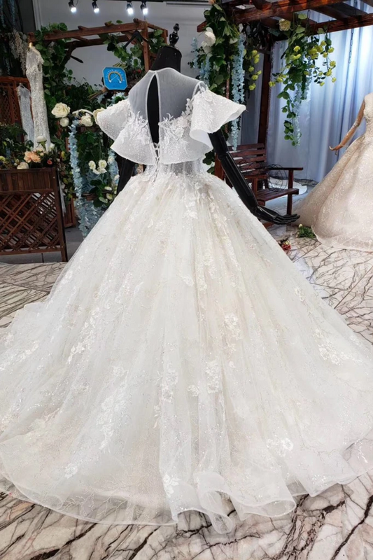 Gorgeous Ball Gown Big Wedding Dresses Princess Bridal Dress With SJSPRBJ5CLK