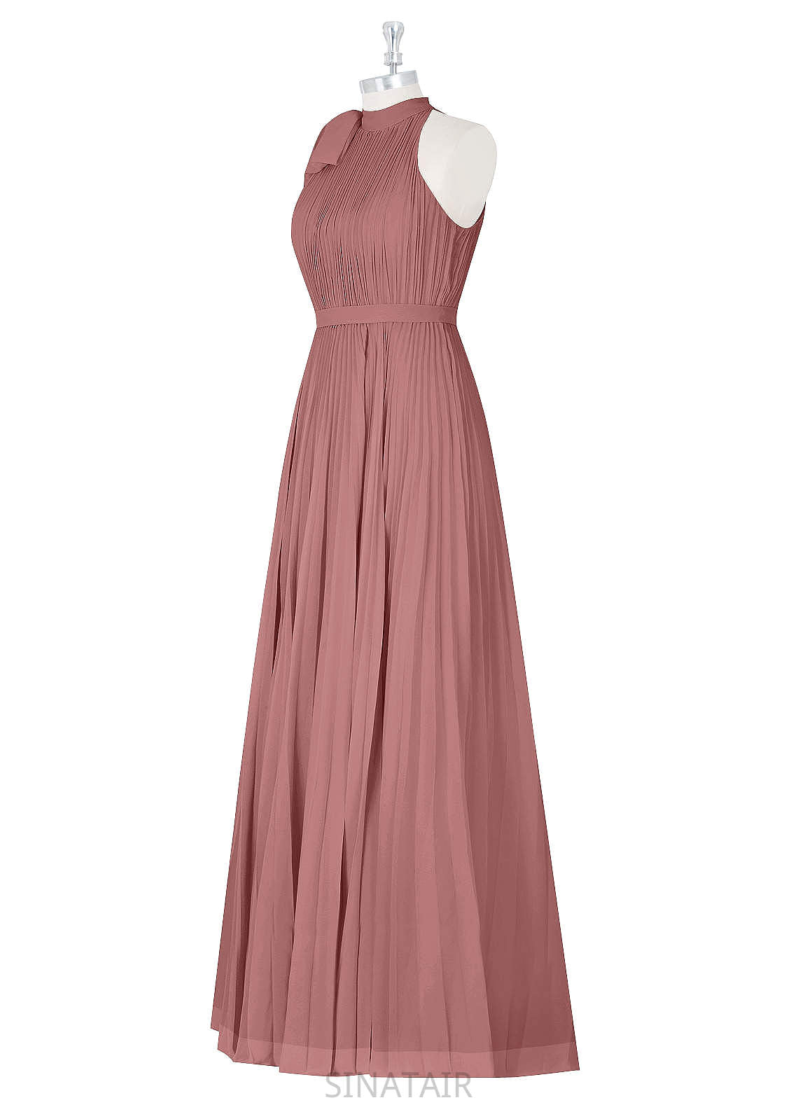 Ruby Floor Length Natural Waist Sleeveless Scoop A-Line/Princess Bridesmaid Dresses