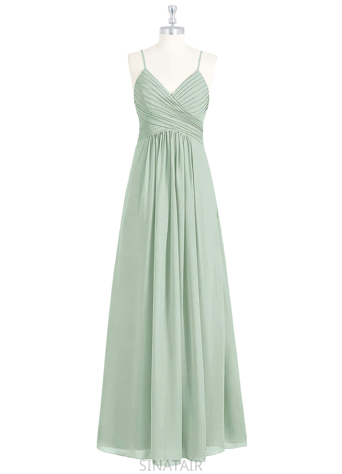 Lana Sleeveless Floor Length V-Neck Natural Waist A-Line/Princess Bridesmaid Dresses