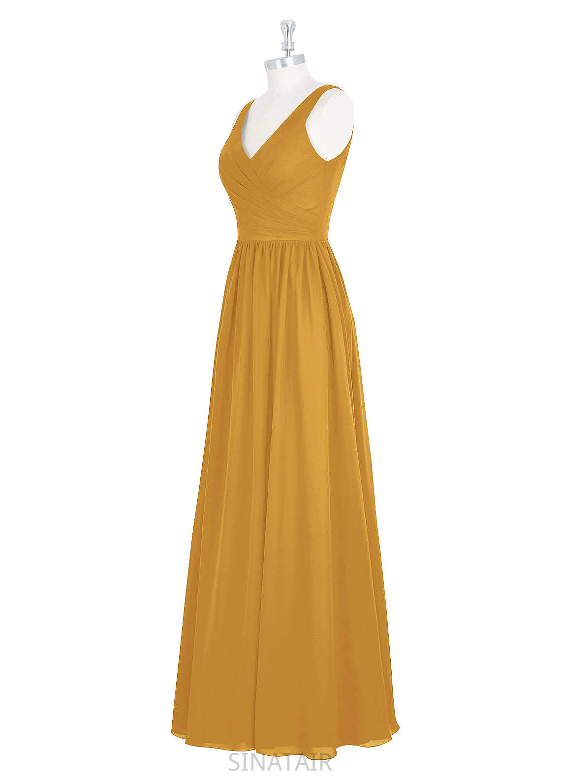 Sasha Sleeveless Natural Waist Spaghetti Staps A-Line/Princess Floor Length Bridesmaid Dresses