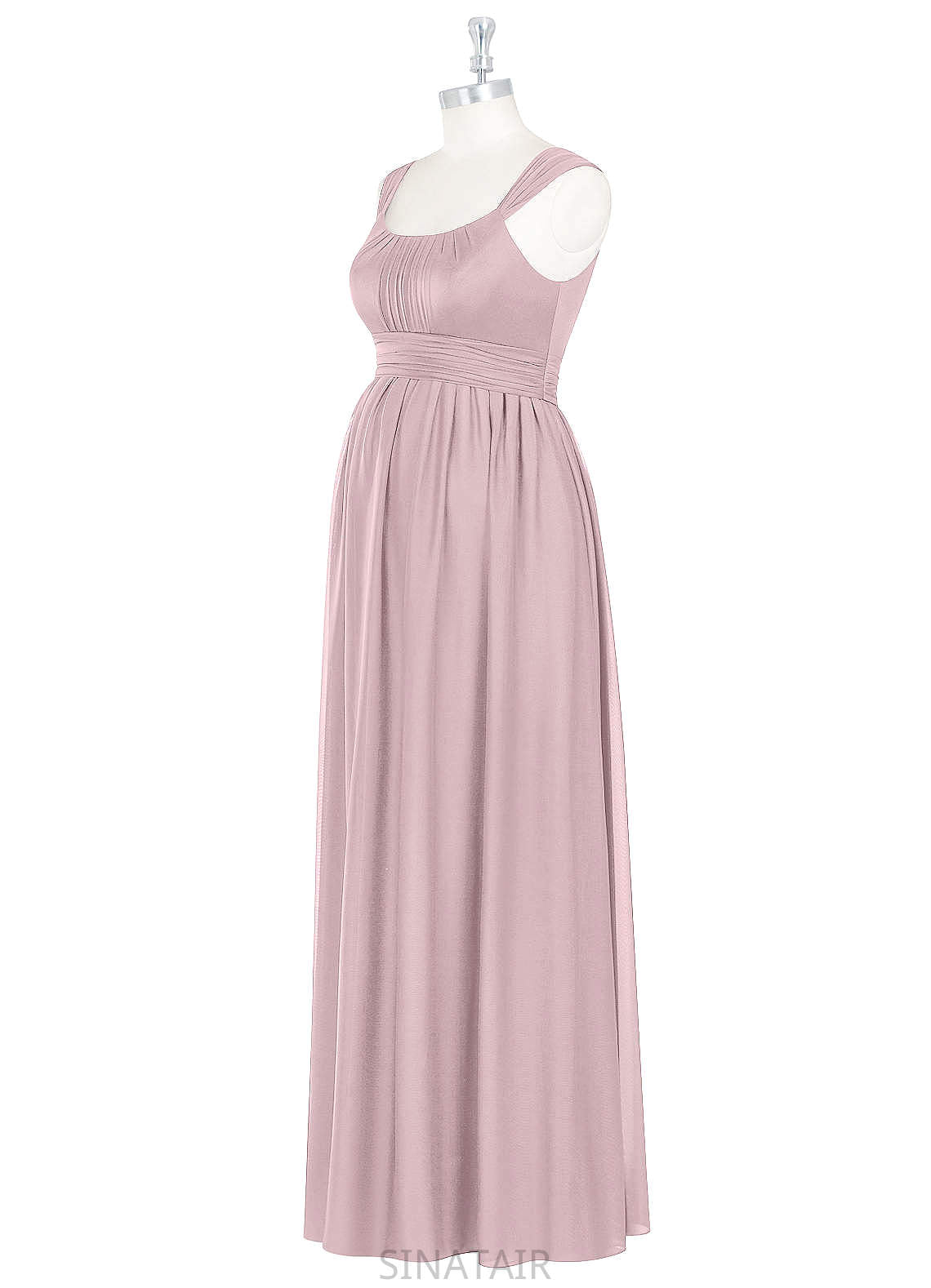 Aria Natural Waist Sleeveless A-Line/Princess Straps Floor Length Bridesmaid Dresses