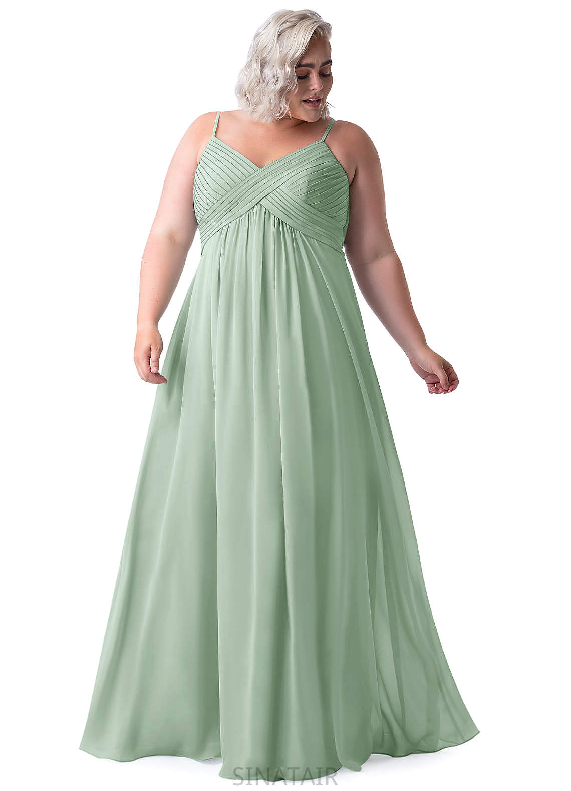 Lilyana Floor Length A-Line/Princess Natural Waist Scoop Sleeveless Bridesmaid Dresses