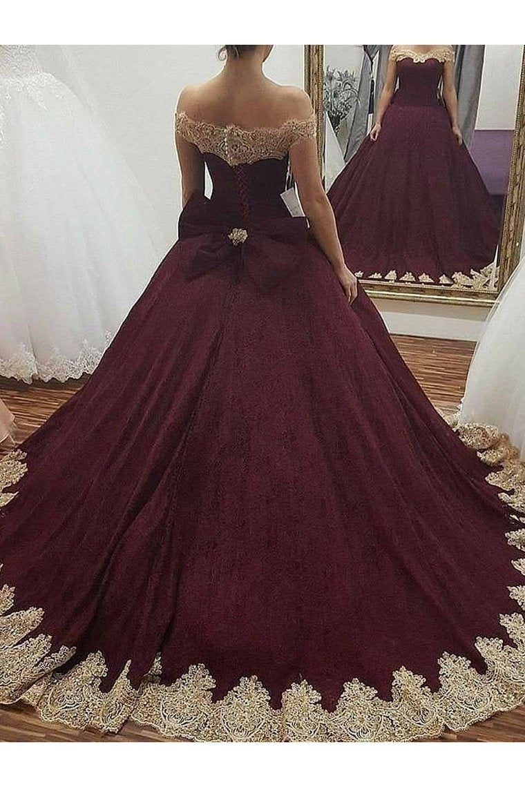 2024 Off The Shoulder Ball Gown Quinceanera Dresses Tulle With Applique Bow Knot