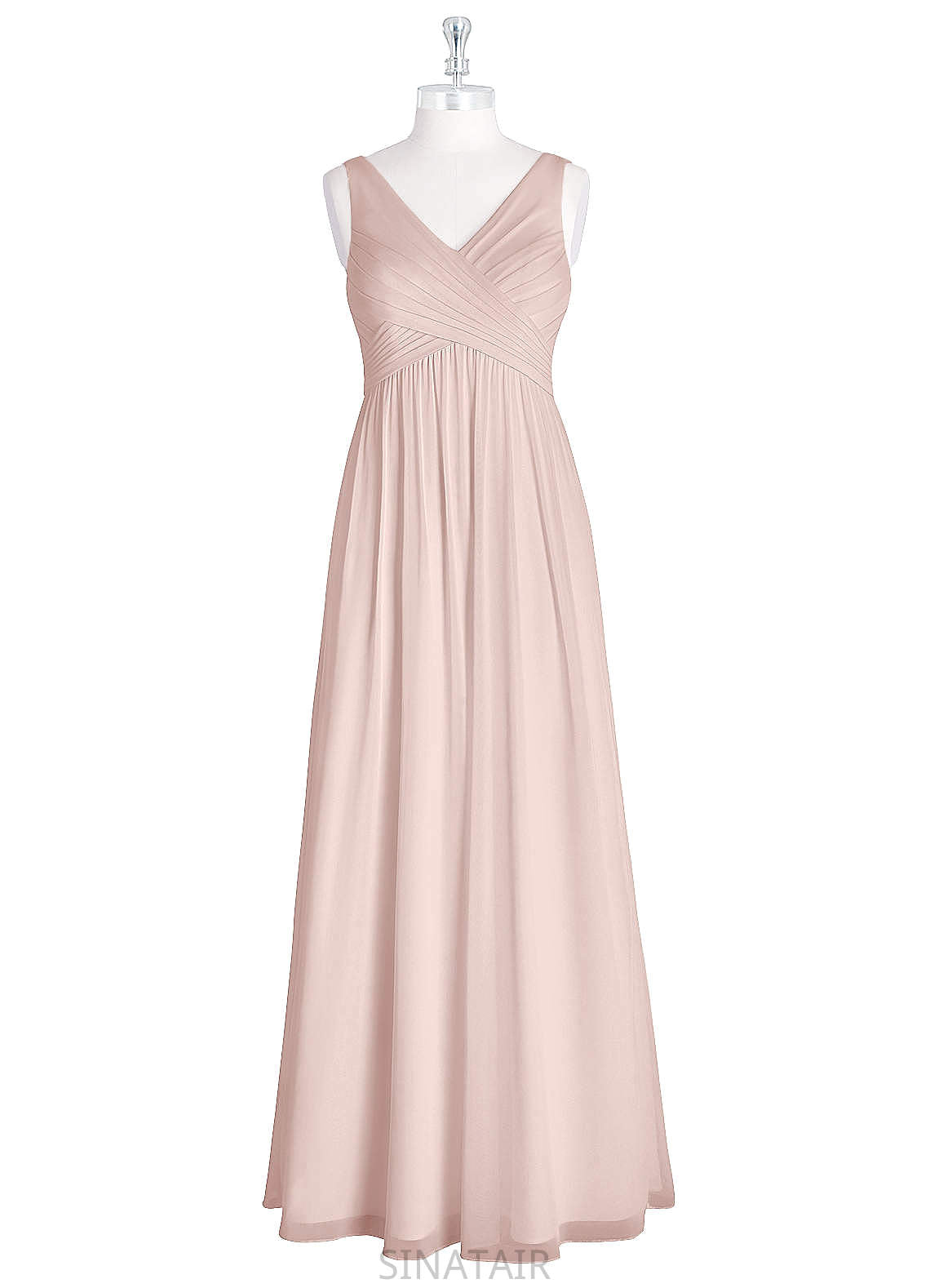 Kaitlynn Sleeveless Scoop A-Line/Princess Natural Waist Floor Length Bridesmaid Dresses