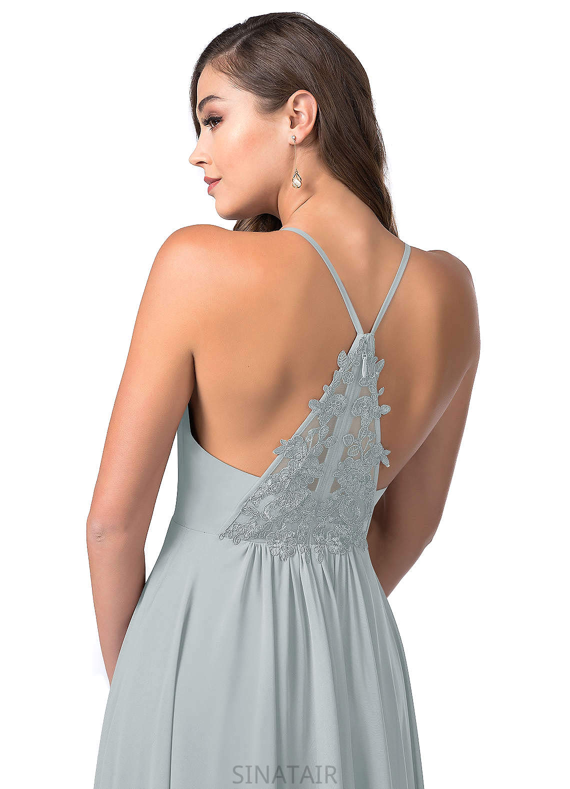 Harper Straps Floor Length A-Line/Princess Natural Waist Sleeveless Bridesmaid Dresses