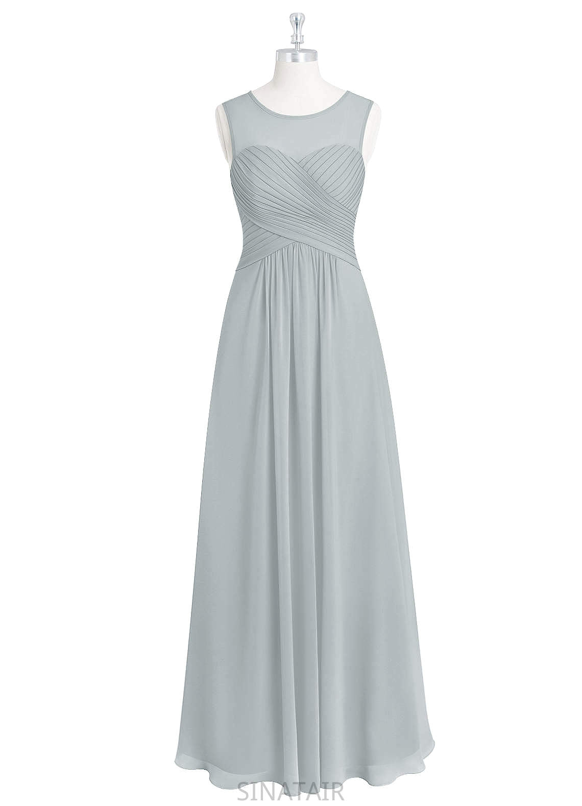 Regan Natural Waist Sleeveless Sheath/Column Floor Length Spaghetti Staps Satin Bridesmaid Dresses