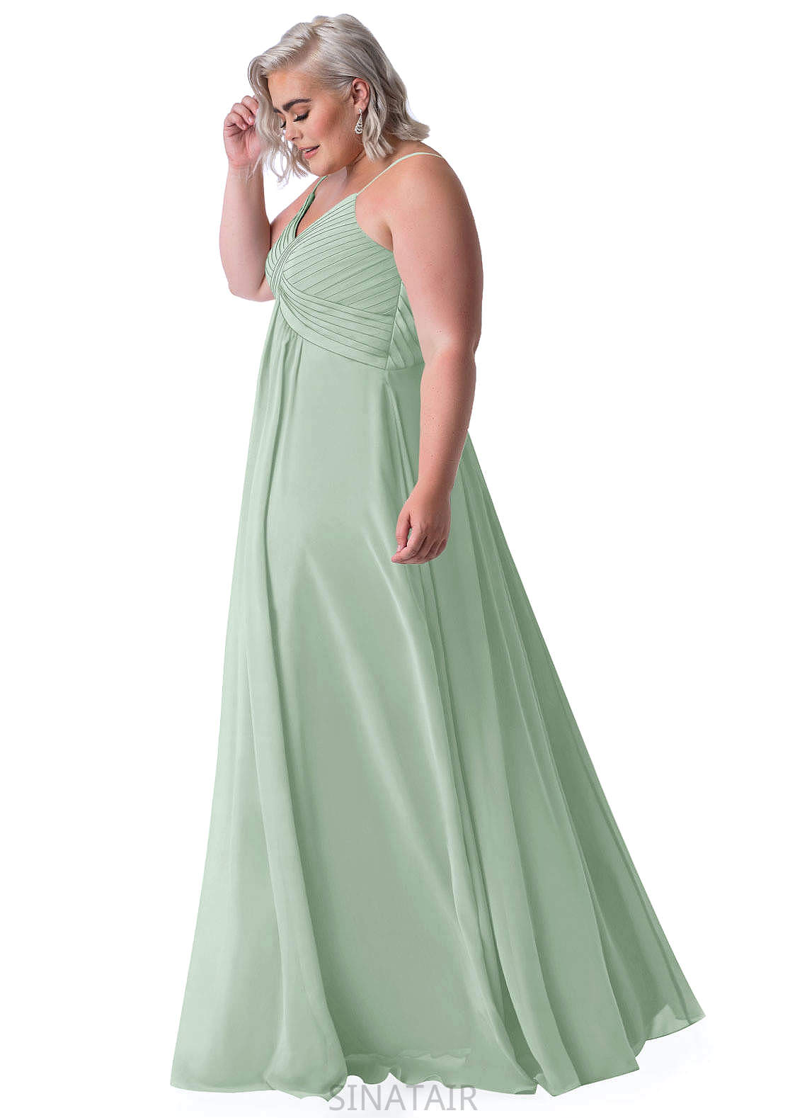 Lilyana Floor Length A-Line/Princess Natural Waist Scoop Sleeveless Bridesmaid Dresses