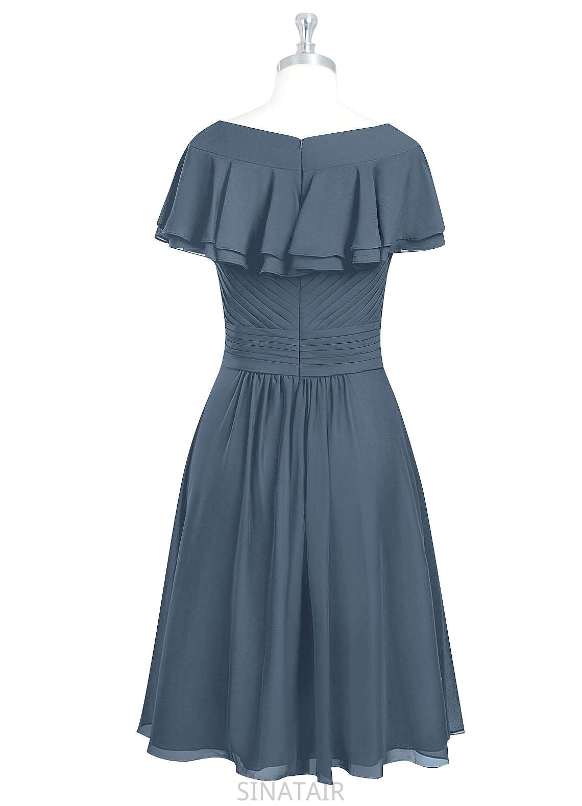 Ruth Off The Shoulder A-Line/Princess Sleeveless Floor Length Natural Waist Bridesmaid Dresses