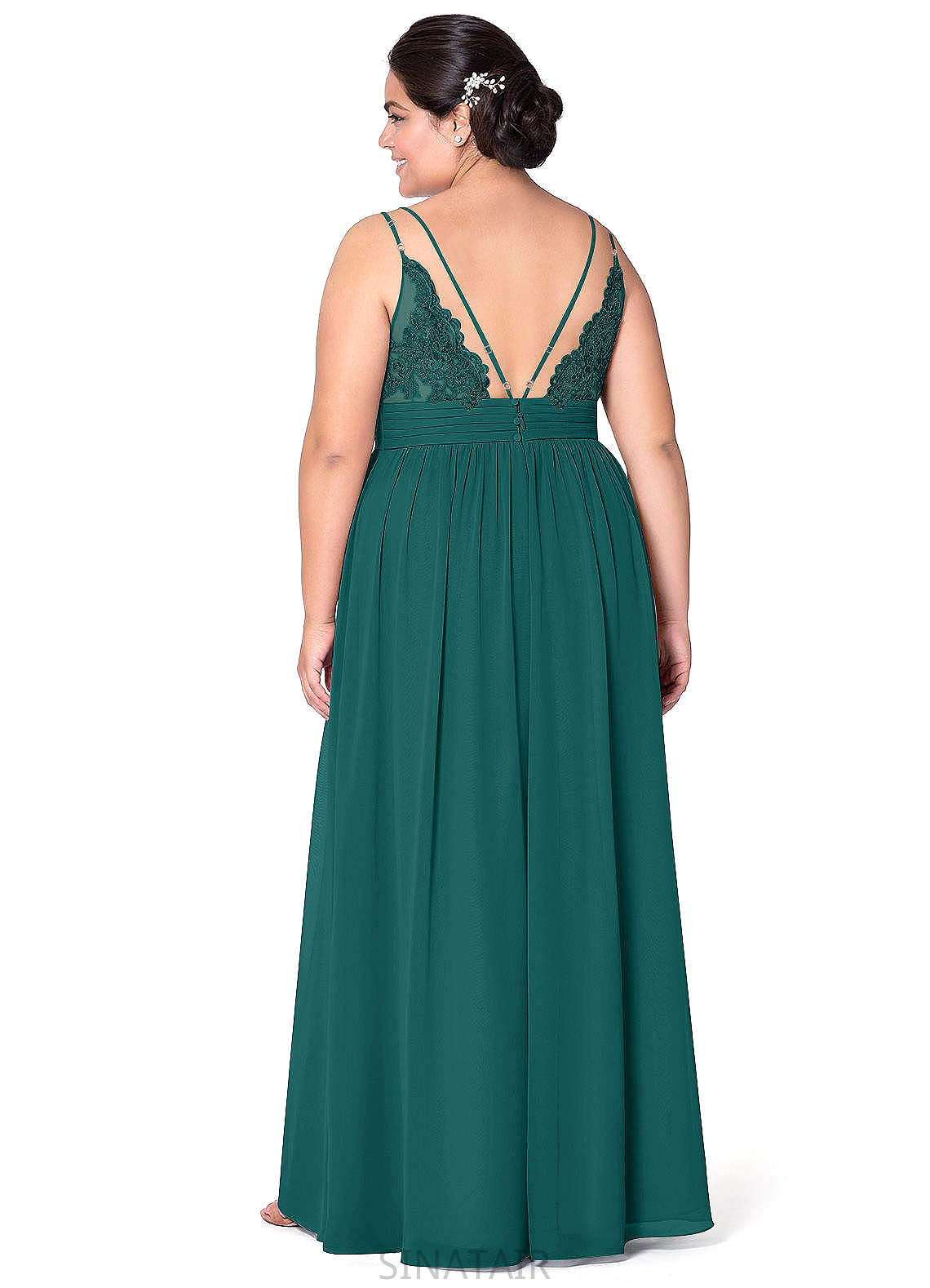 Harper Floor Length Scoop Sleeveless Trumpet/Mermaid Natural Waist Bridesmaid Dresses