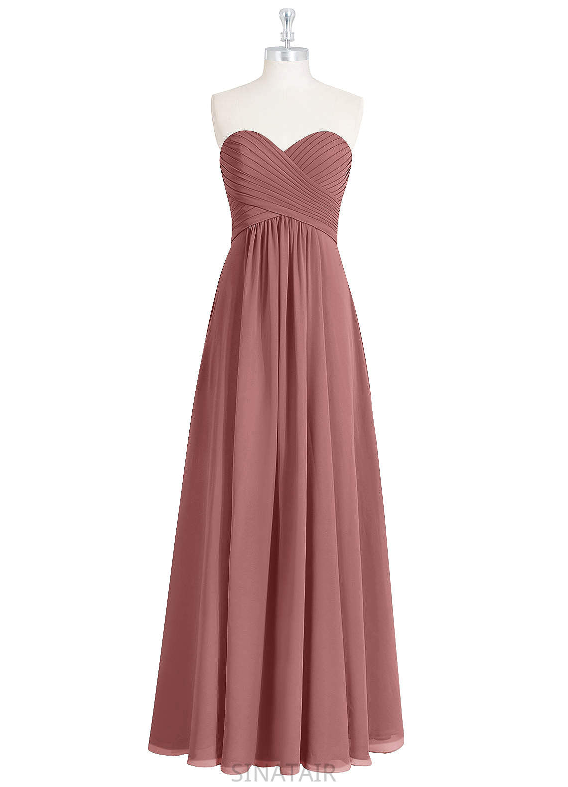 Micaela Natural Waist V-Neck A-Line/Princess Sleeveless Floor Length Bridesmaid Dresses