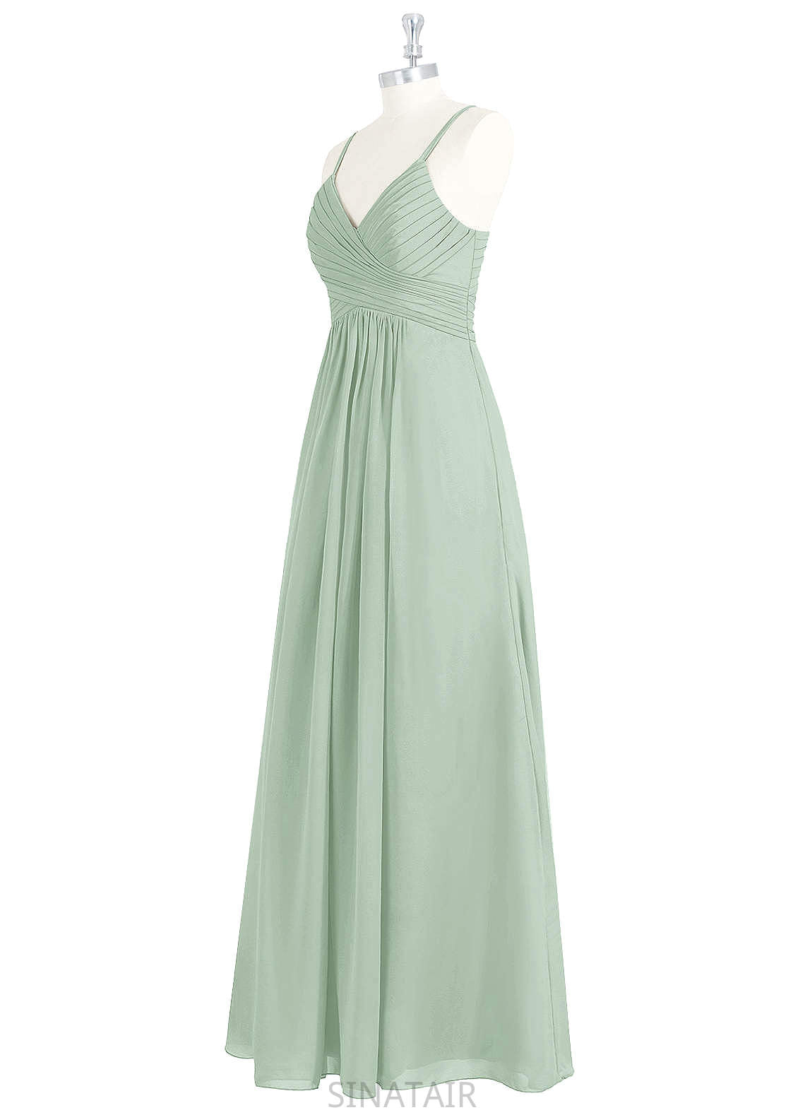 Lana Sleeveless Floor Length V-Neck Natural Waist A-Line/Princess Bridesmaid Dresses