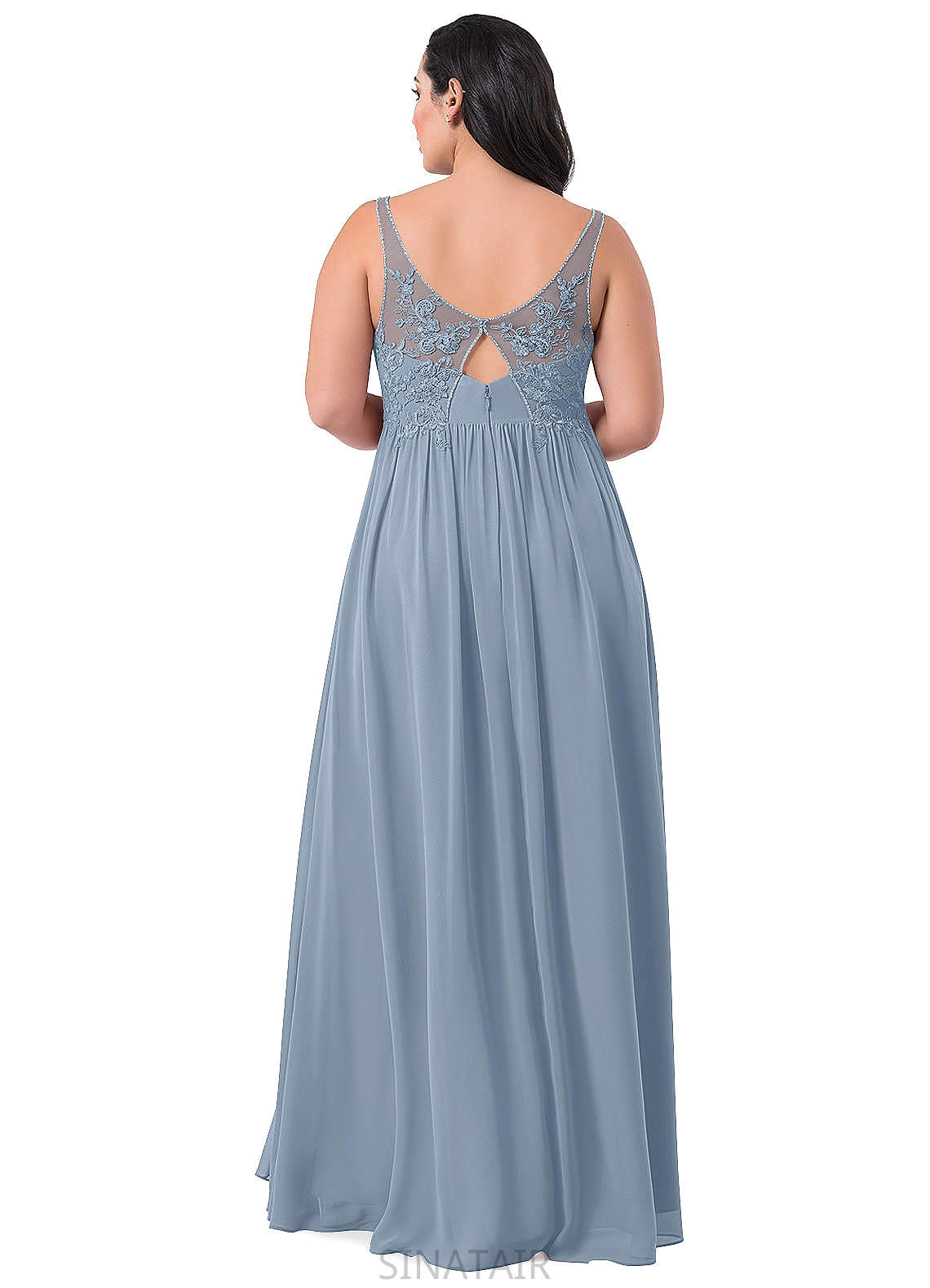 Leila A-Line/Princess Short/Mini Natural Waist Scoop Sleeveless Bridesmaid Dresses