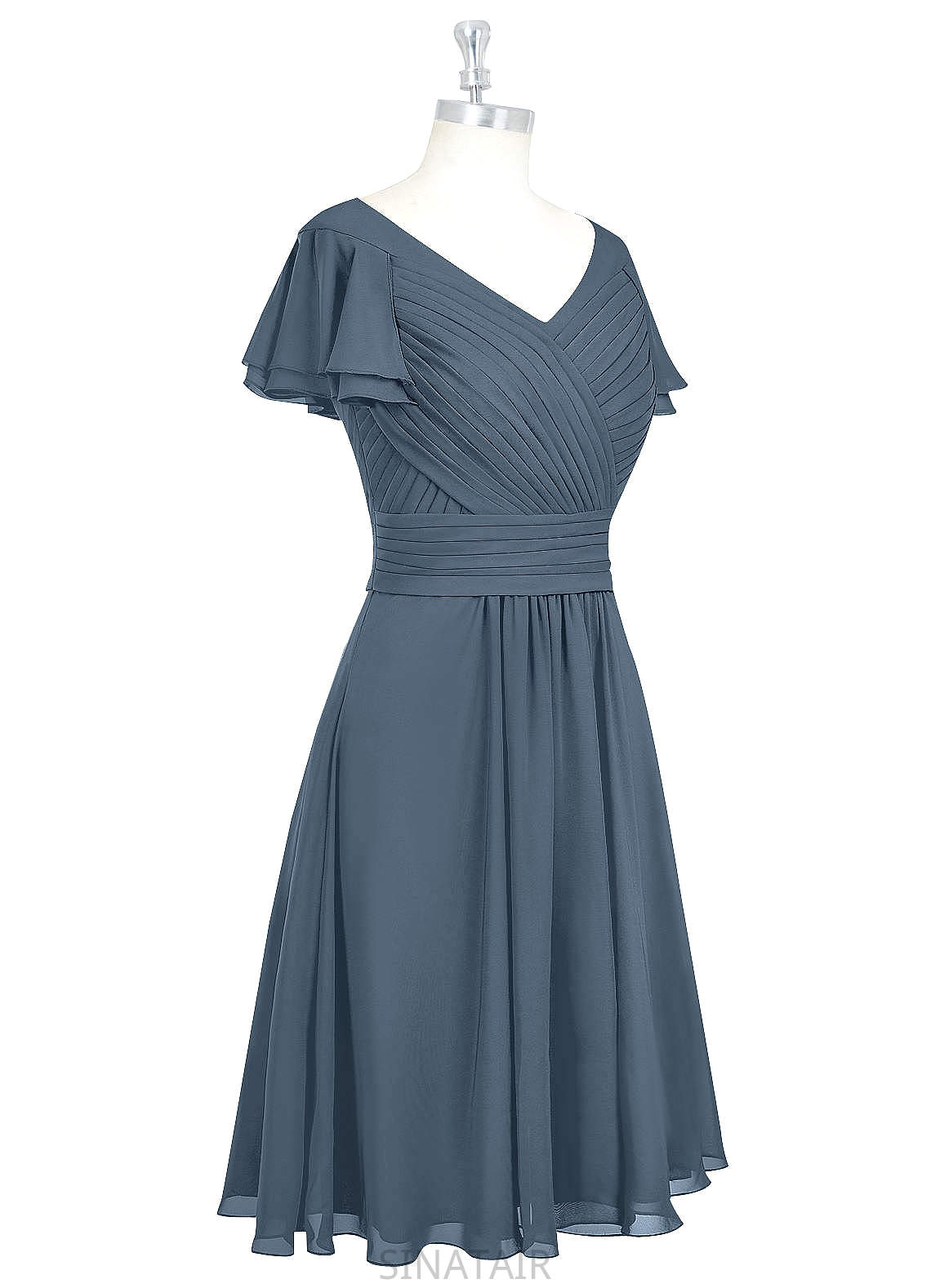 Paige Sleeveless Natural Waist Floor Length A-Line/Princess Spaghetti Staps Bridesmaid Dresses