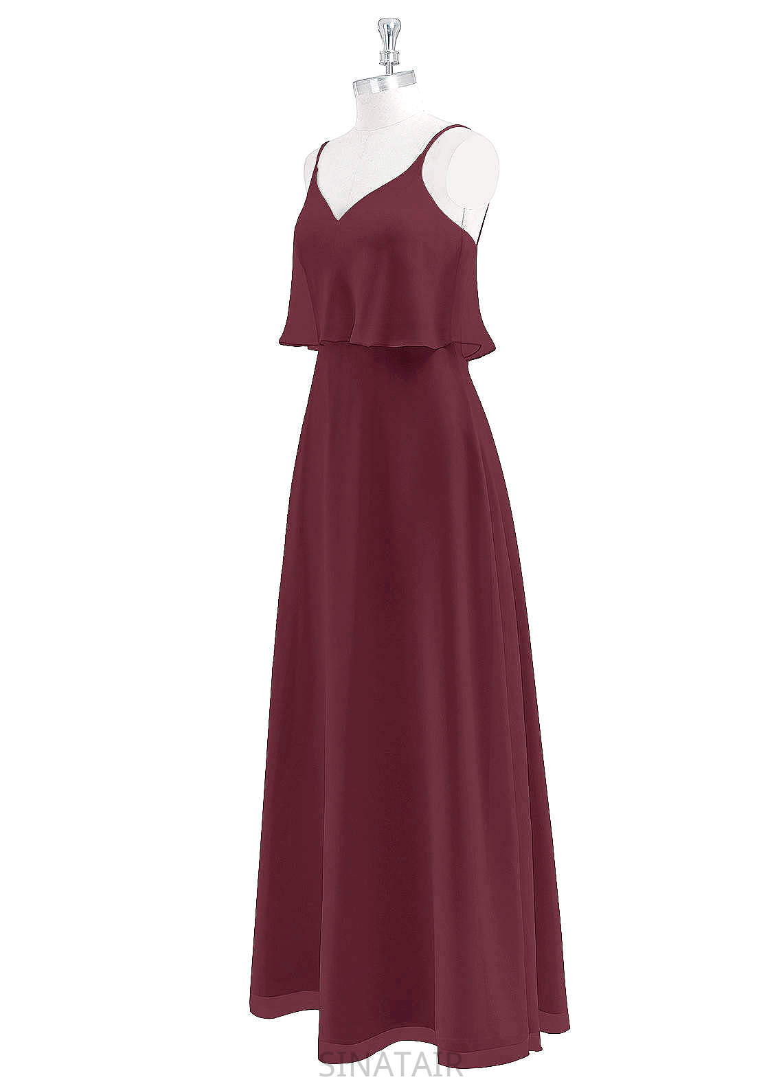 Emmy Floor Length Sleeveless A-Line/Princess Natural Waist Scoop Bridesmaid Dresses