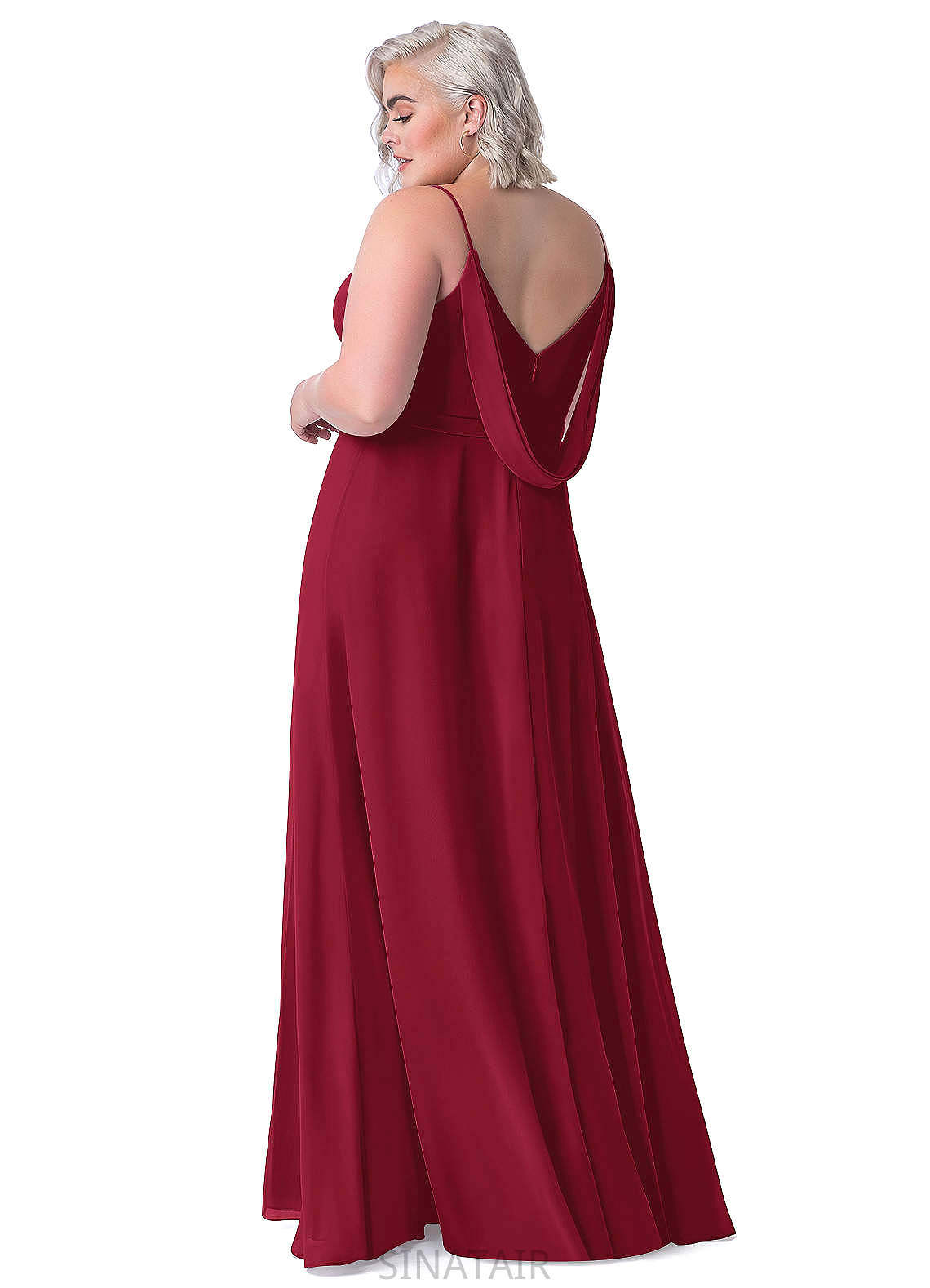 Livia Natural Waist Scoop A-Line/Princess Sleeveless Floor Length Bridesmaid Dresses