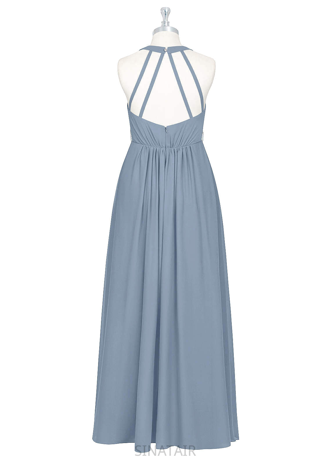 Alaina Natural Waist Sleeveless Floor Length A-Line/Princess Spaghetti Staps Bridesmaid Dresses